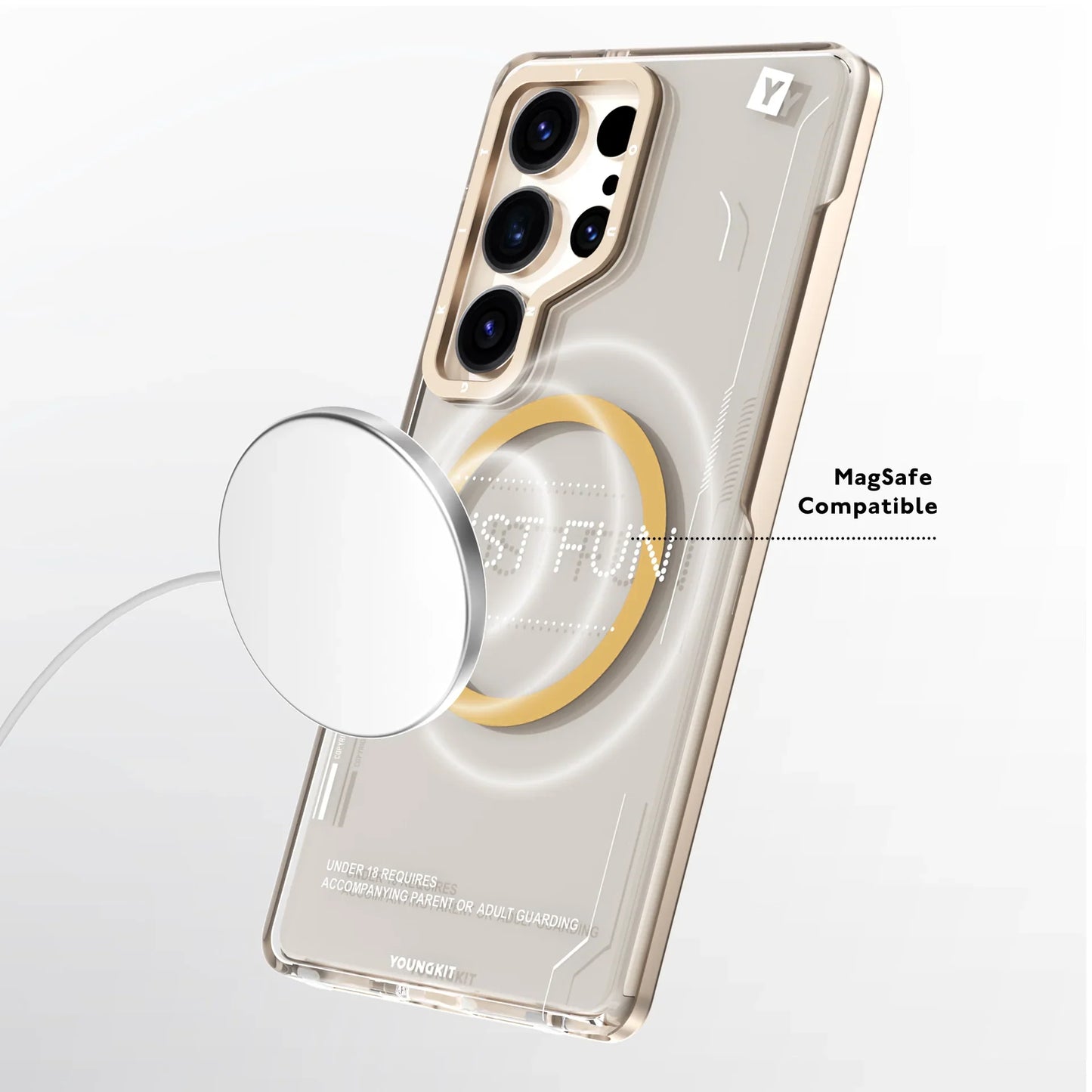 YOUNGKIT Removable Crystal Non-Yellowing - Samsung S25 Ultra