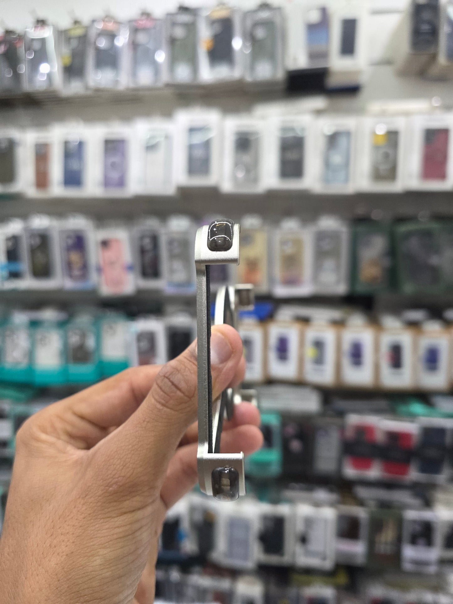 Sleek Z-Shaped Metal Case with 360° Rotating Ring Stand for iPhone 17 Pro Max