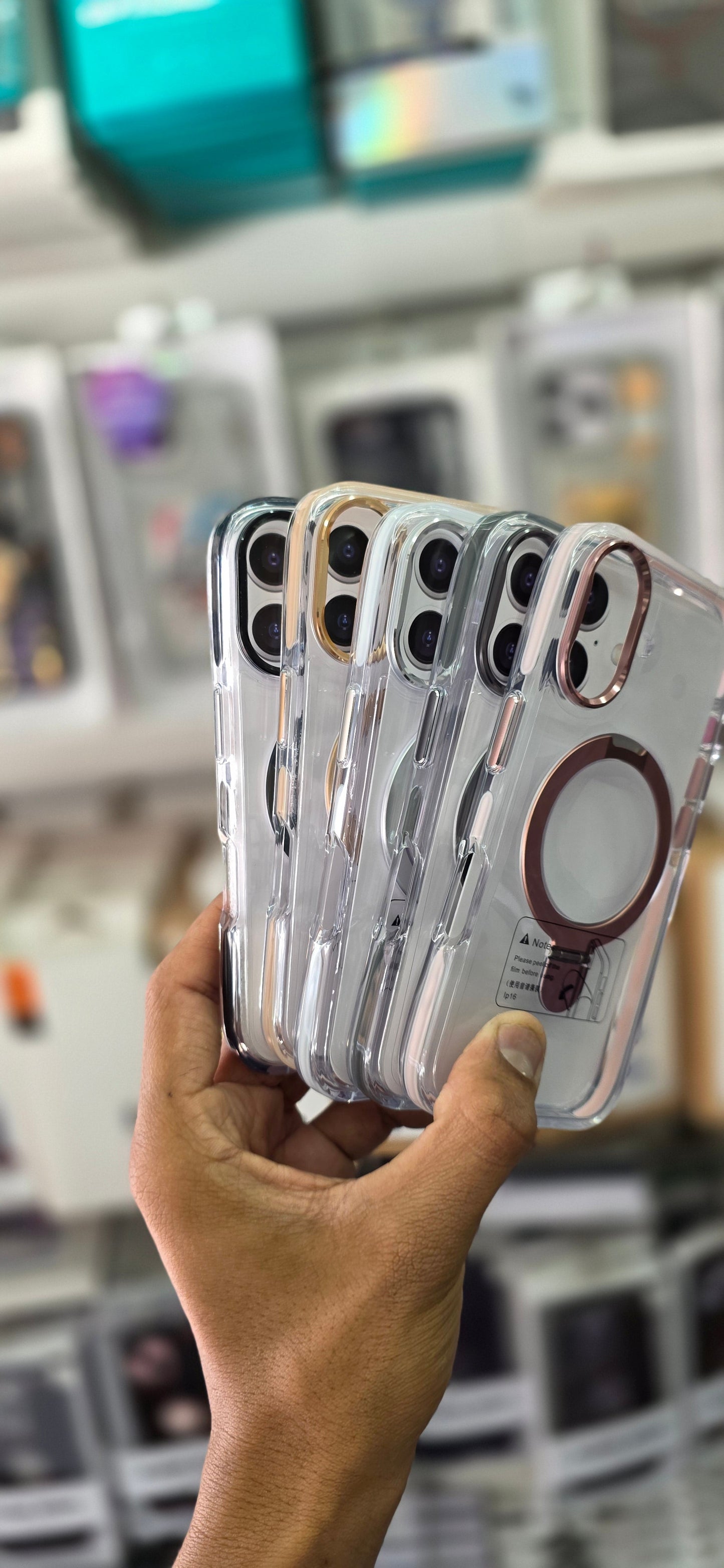 SRP MagSafe With Stand Transparent Case - iPhone 16 Back Cover