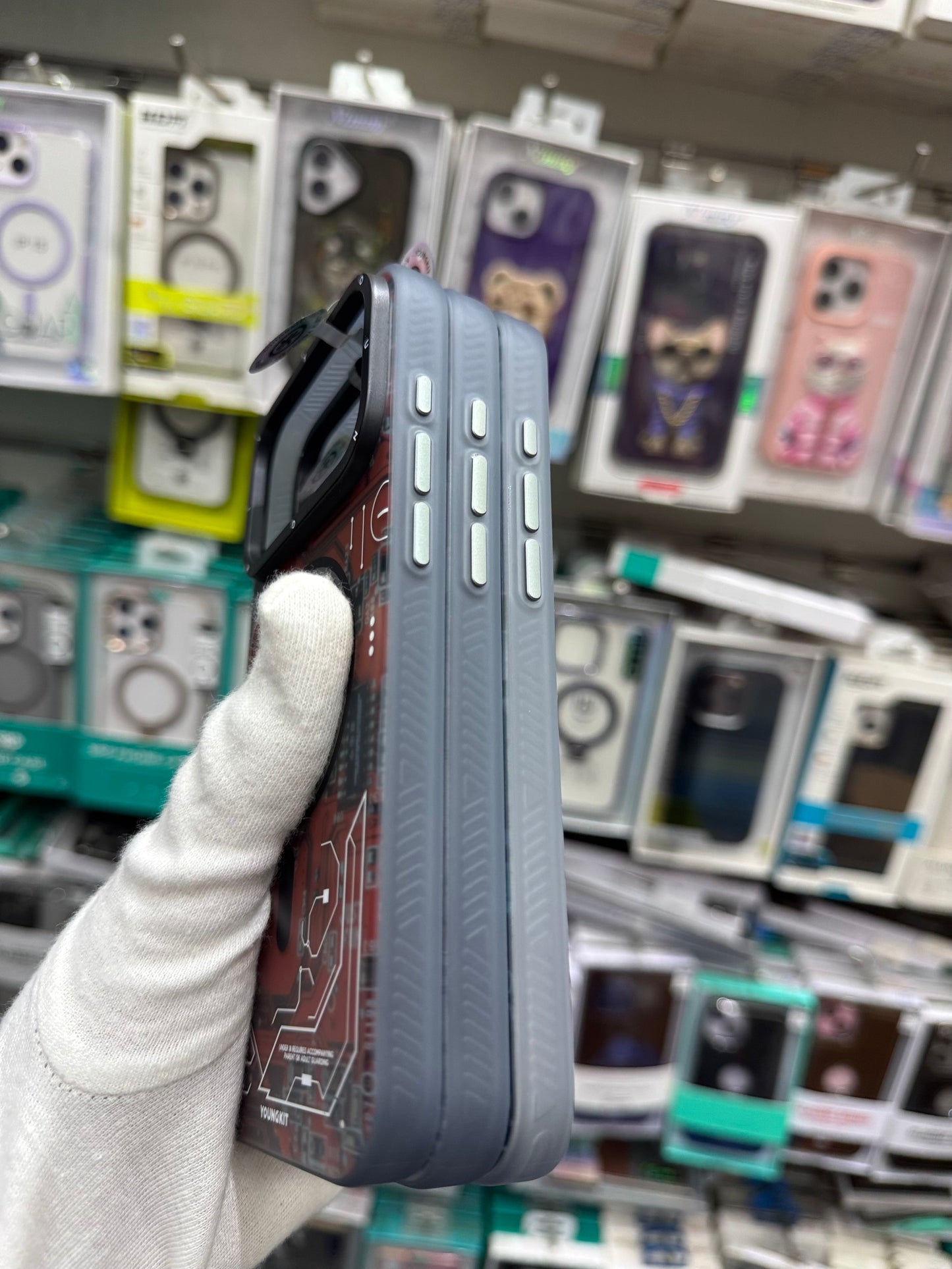 YOUNGKIT Technology Series Matte Finish Cover with Magsafe for iPhone 17 Pro Max