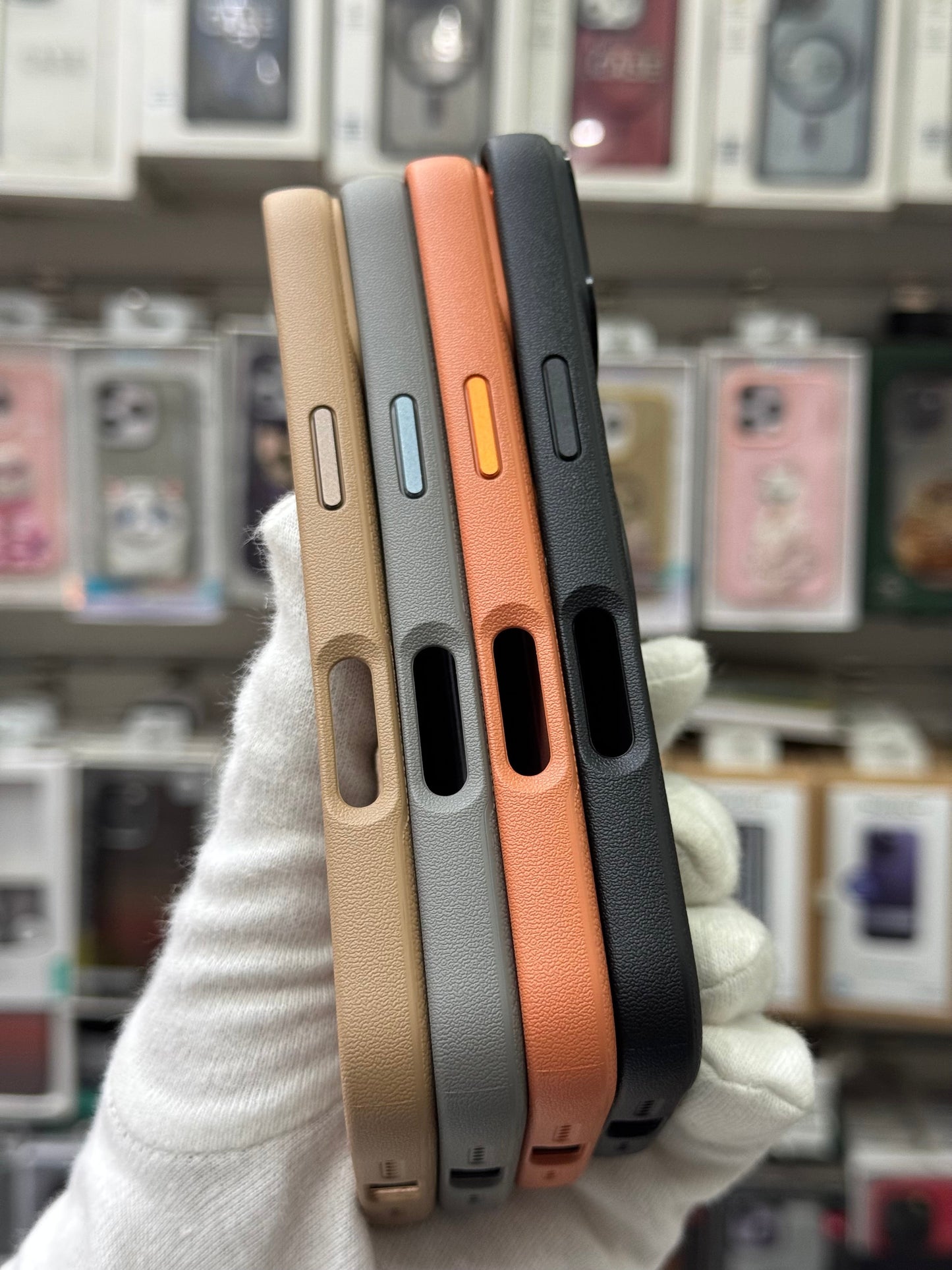 Premium Pu Leather MagSafe Case with 360° Ring Holder - iPhone 17