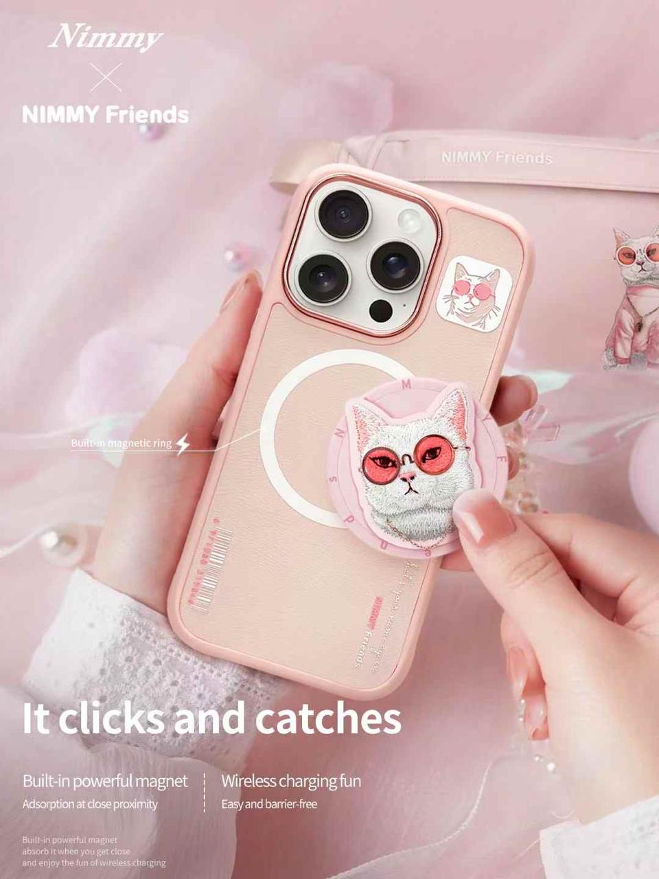 Nimmy Magnetic White Rich And Beauty For iPhone 16 Pro Max Back Cover