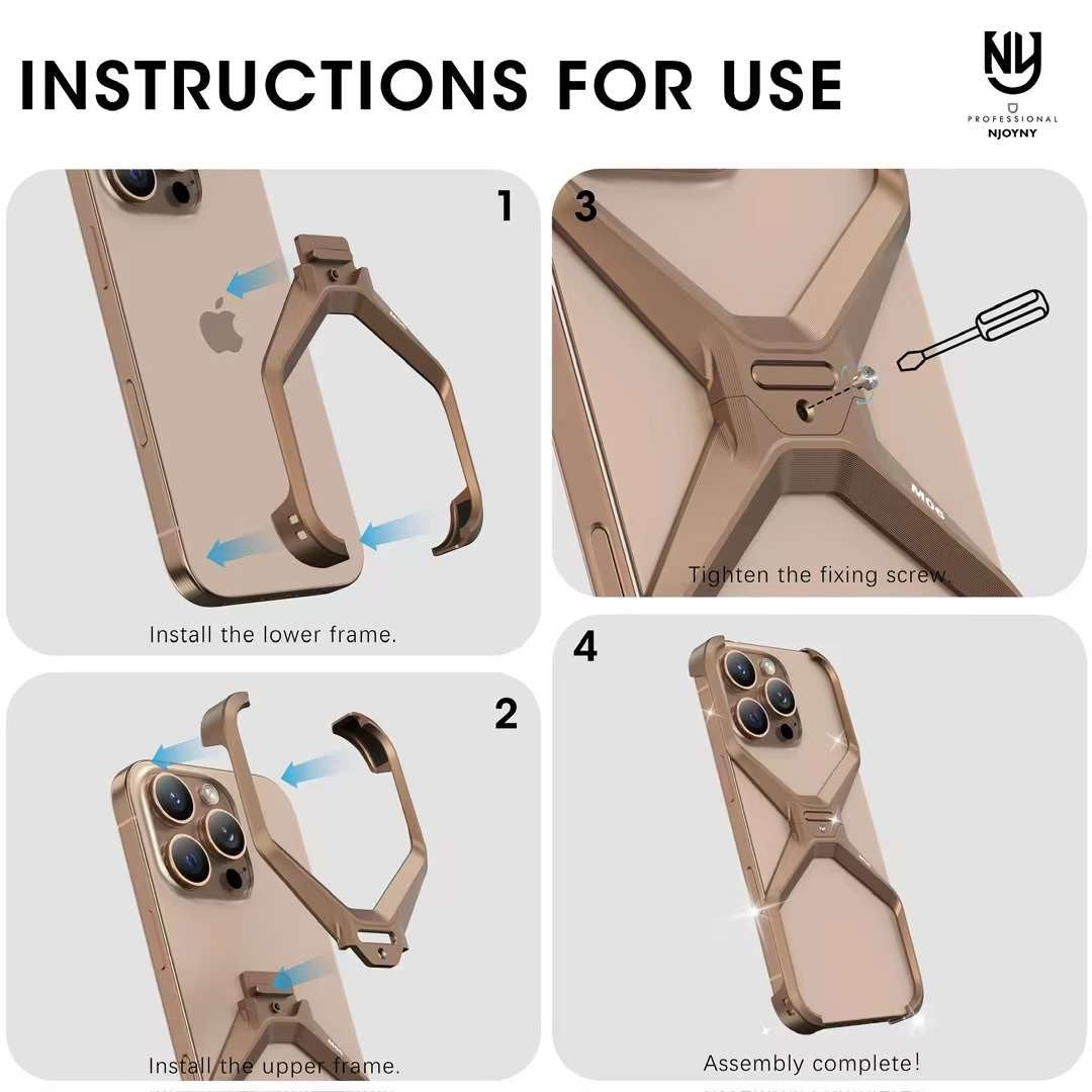 NY Metal X series - 16 Pro Max Back Cover