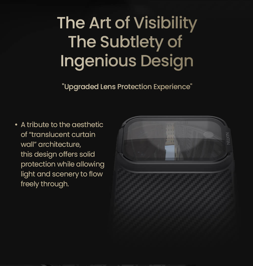 Nillkin CarboProp Magnetic MagSafe Transparent Lens Guard Edition Aramid fiber armor case - Apple iPhone 17 Pro Max Back Cover