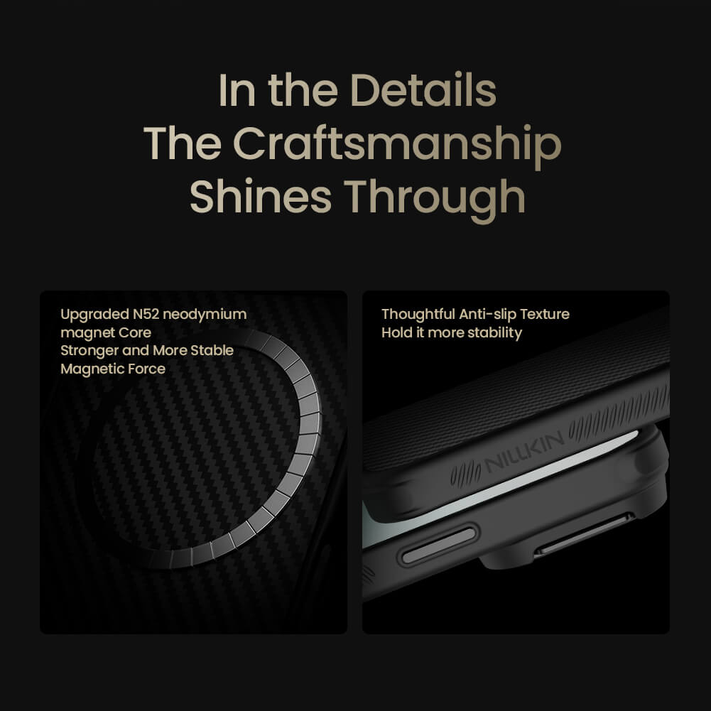 Nillkin CarboProp Magnetic MagSafe Transparent Lens Guard Edition Aramid fiber armor case - Apple iPhone 17 Pro Max Back Cover
