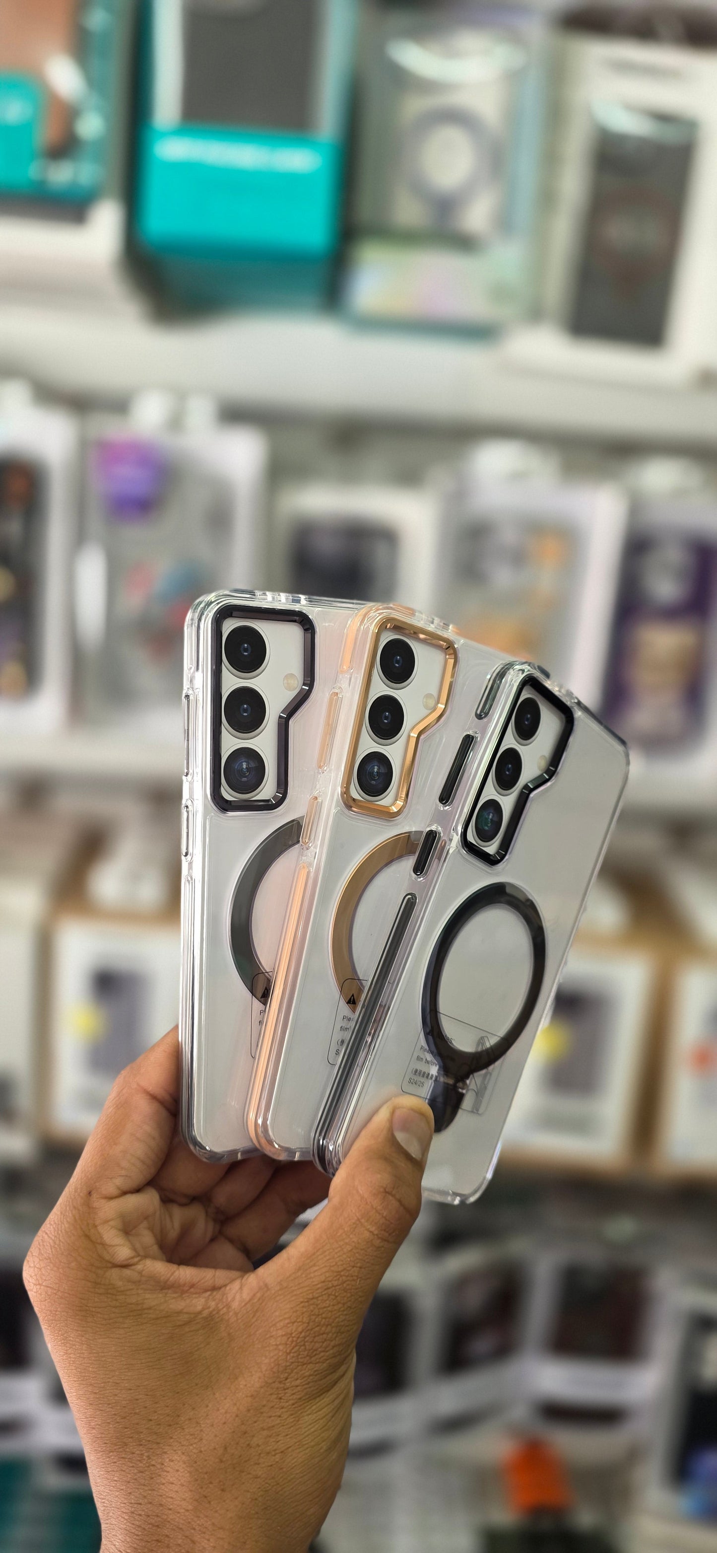 SRP MagSafe With Stand Transparent Case - Samsung S25