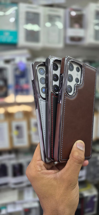 PULOKA Classic Leather For Samsung S25 Ultra
