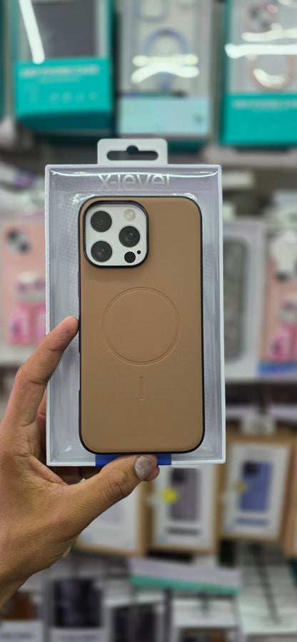 X-LEVEL Magnet Duke Leather Case - iPhone 16 Pro