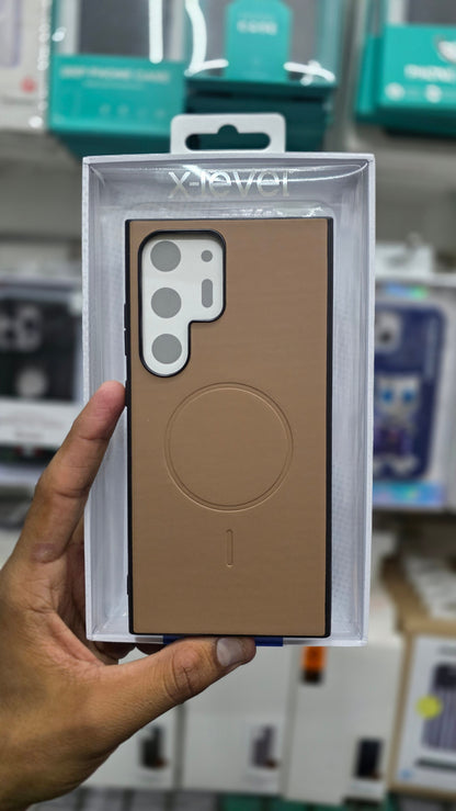 X-LEVEL Magnet Duke Leather Case - Samsung S25 Ultra