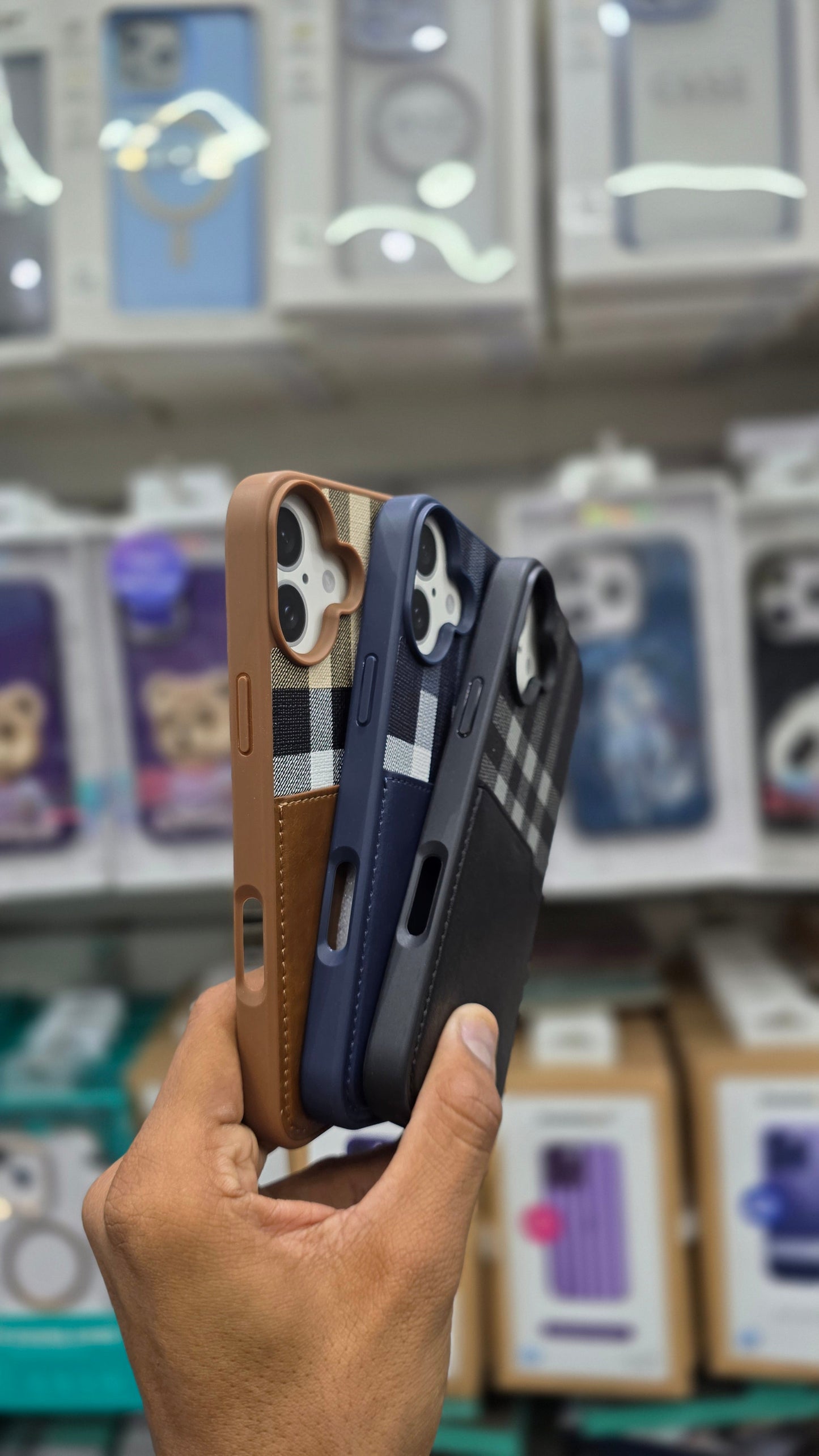 Mentor VII Premium Leather Wallet iPhone 16 Back Cover