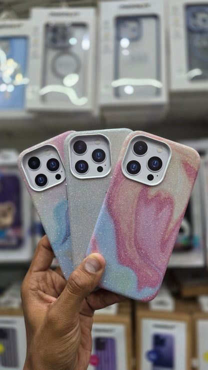 SRP Glittery Pastel Swirl Case WIth MagSafe - iPhone 15 Pro Max Back Cover