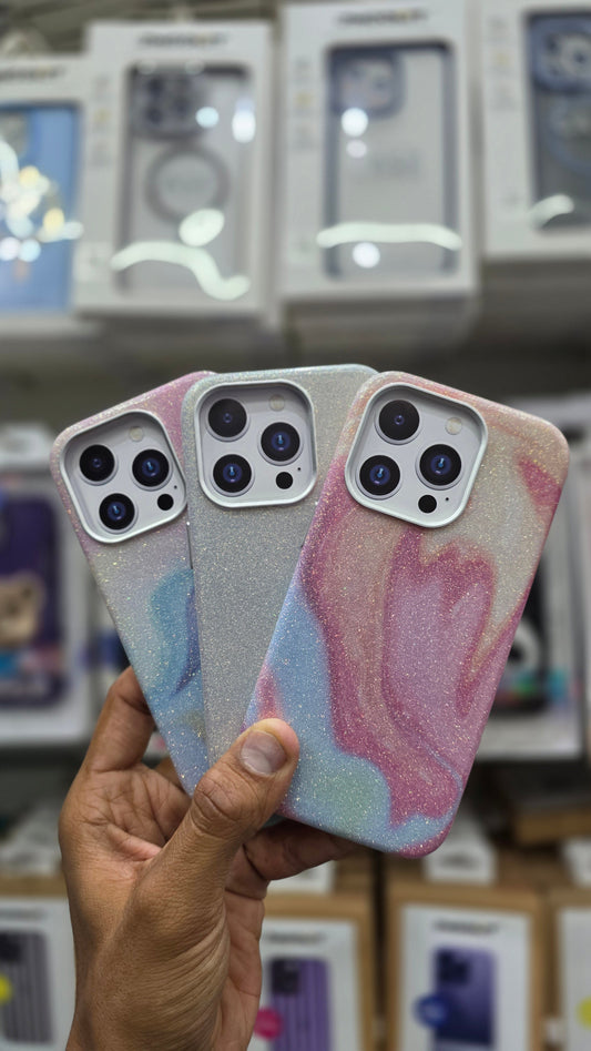 SRP Glittery Pastel Swirl Case WIth MagSafe - iPhone 15 Pro Max Back Cover