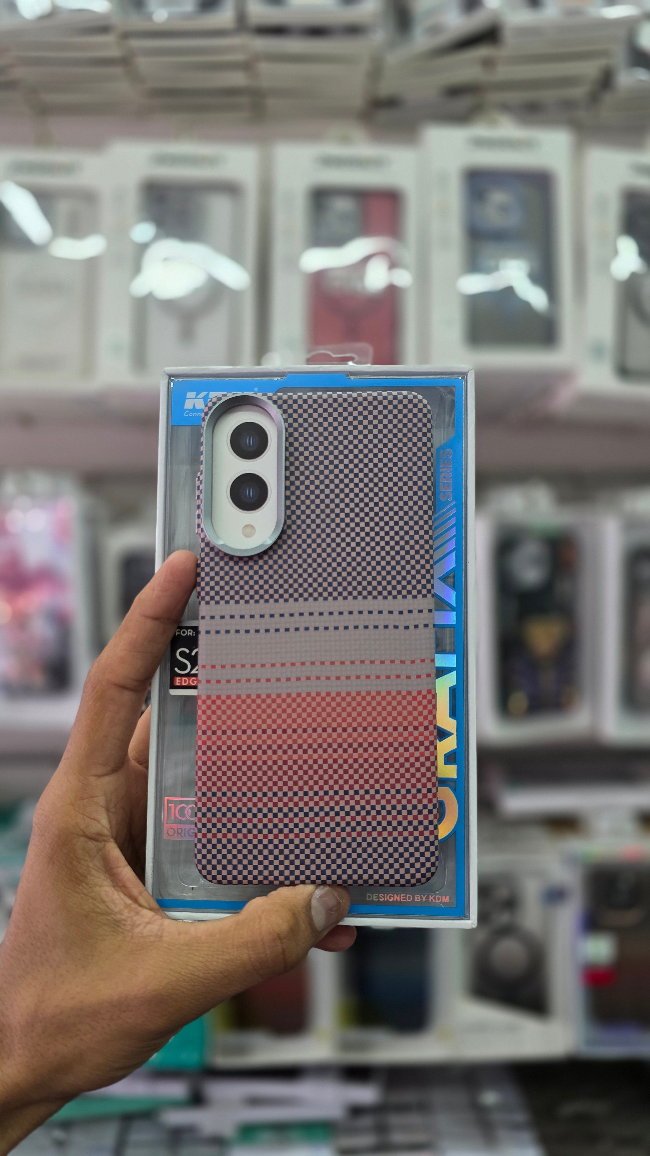 KDM Carbon Fiber Texture Case - Samsung S25 Edge