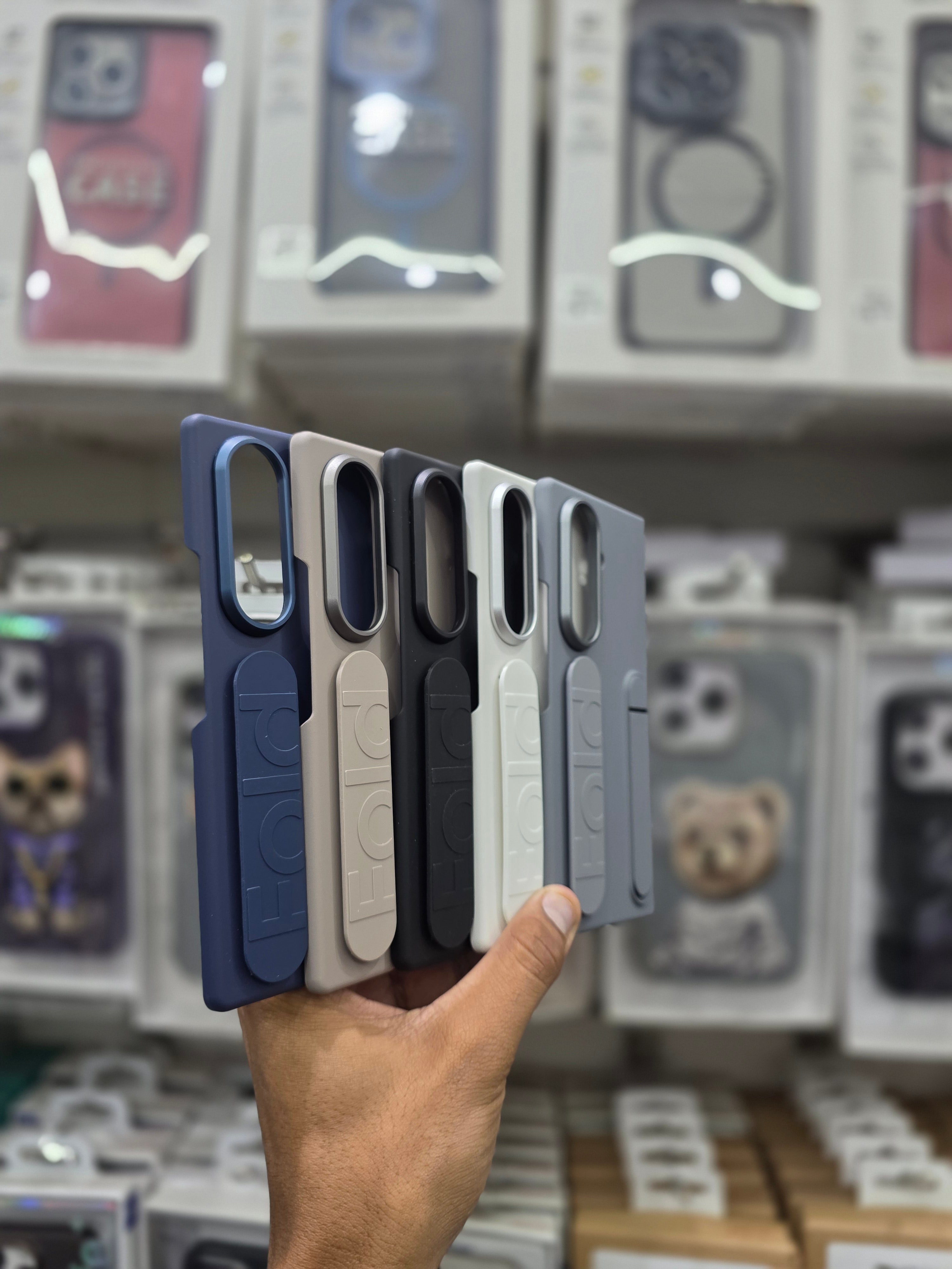 Stand Wrist Strip Case With Glass - Samsung Z Fold 7