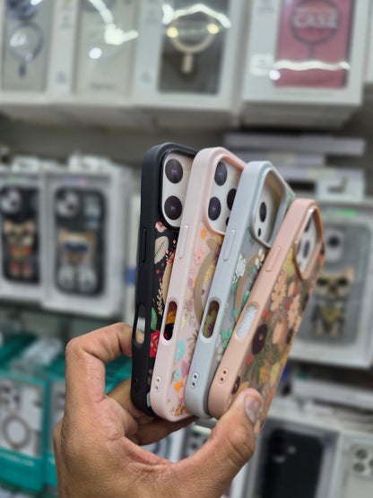 Kutis Floral Printed Shockproof MagSafe Case - iPhone 16 Pro Back Cover