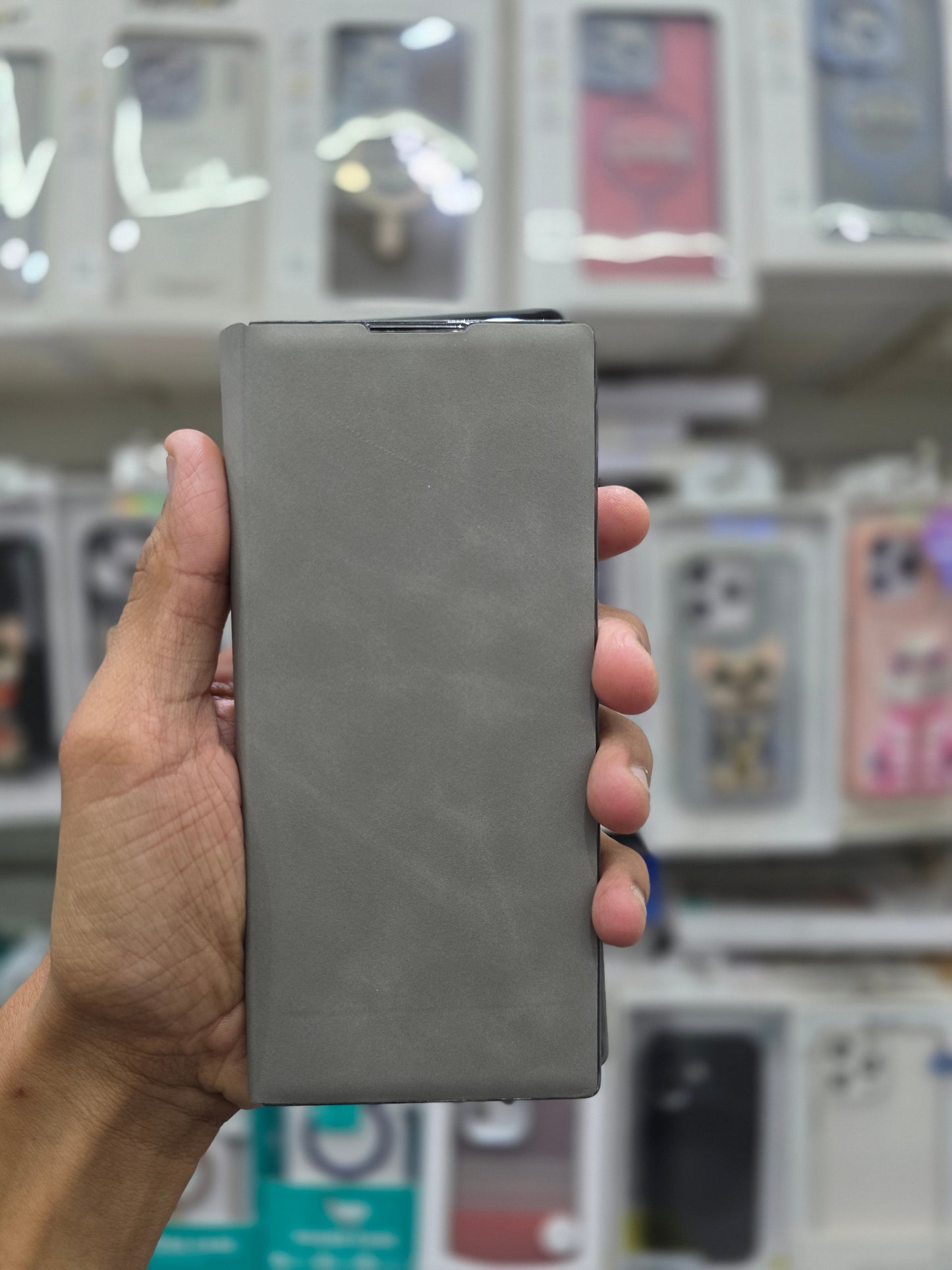 Wlons Leather Magnetic Ring Stand Flip Cover - Samsung Galaxy Z Fold 7