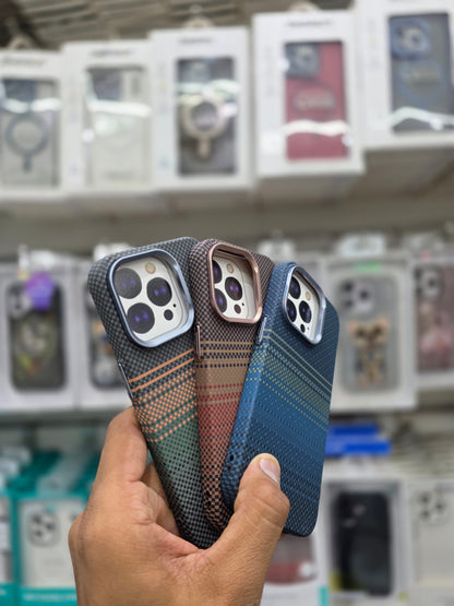 Luxo Carbon Fiber Magsafe Case - iPhone 15 Pro Max Back Cover