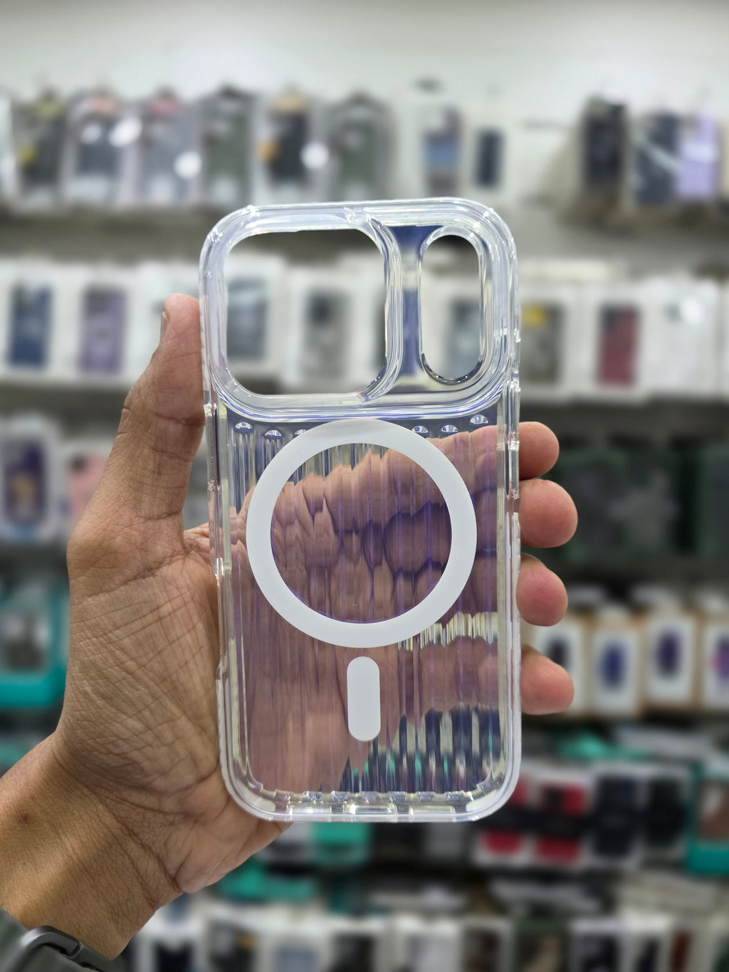 Rock Ribbed Glow Magnetic Case Cover - iPhone 17 Pro Back Cover