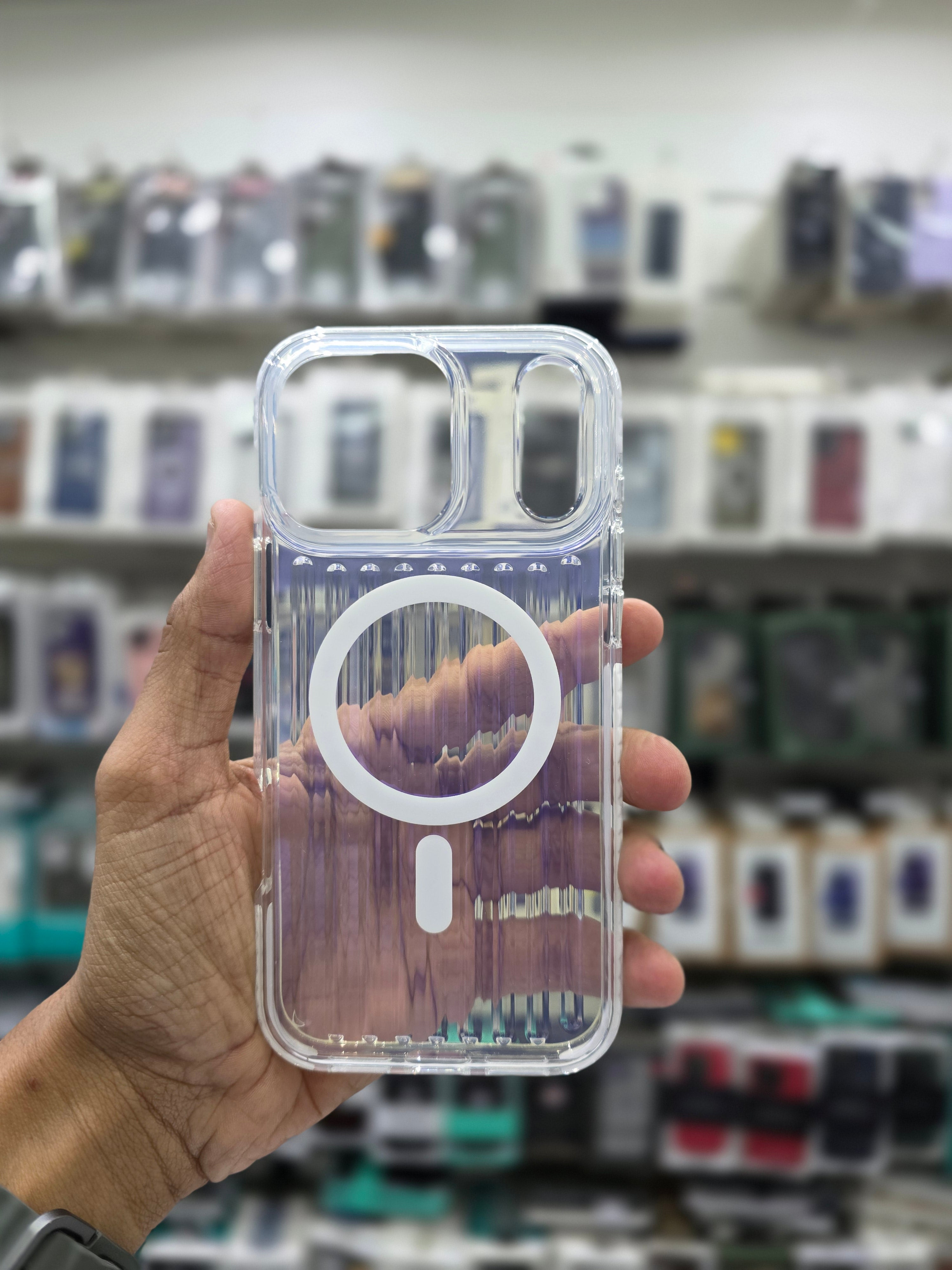 Rock Ribbed Glow Magnetic Case Cover - iPhone 17 Pro Back Cover