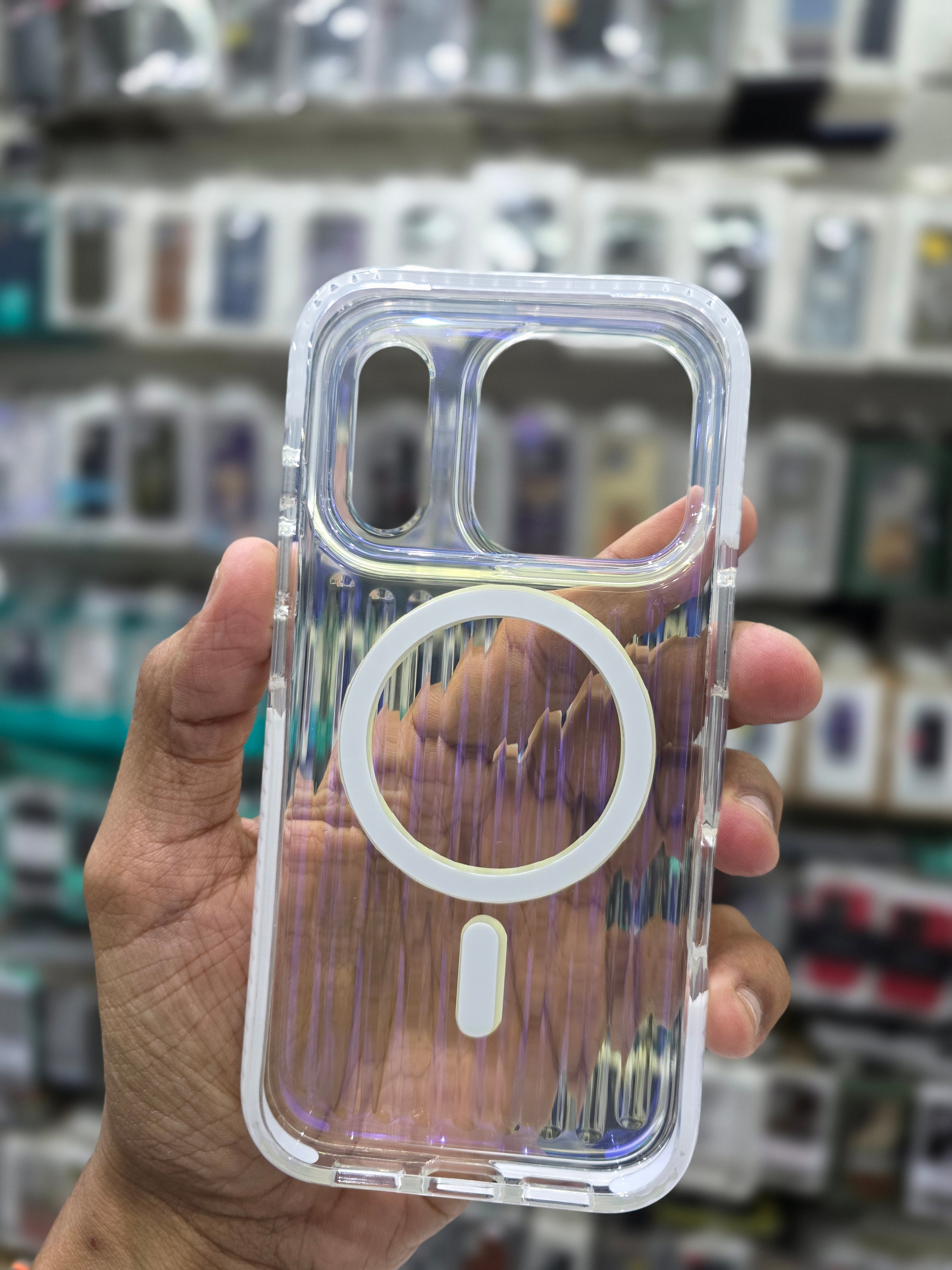 Rock Ribbed Glow Magnetic Case Cover - iPhone 17 Pro Back Cover