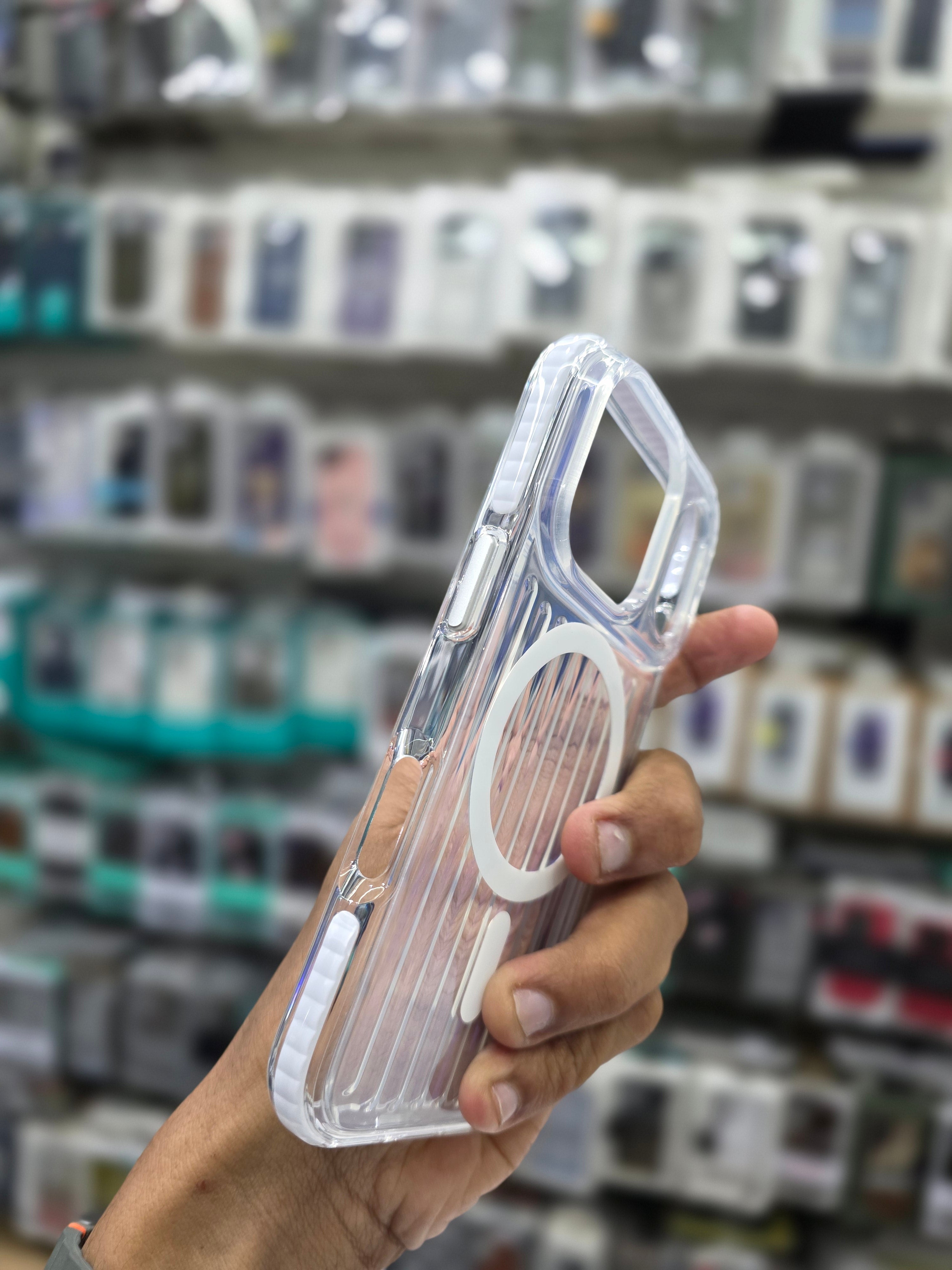 Rock Ribbed Glow Magnetic Case Cover - iPhone 17 Pro Max Back Cover
