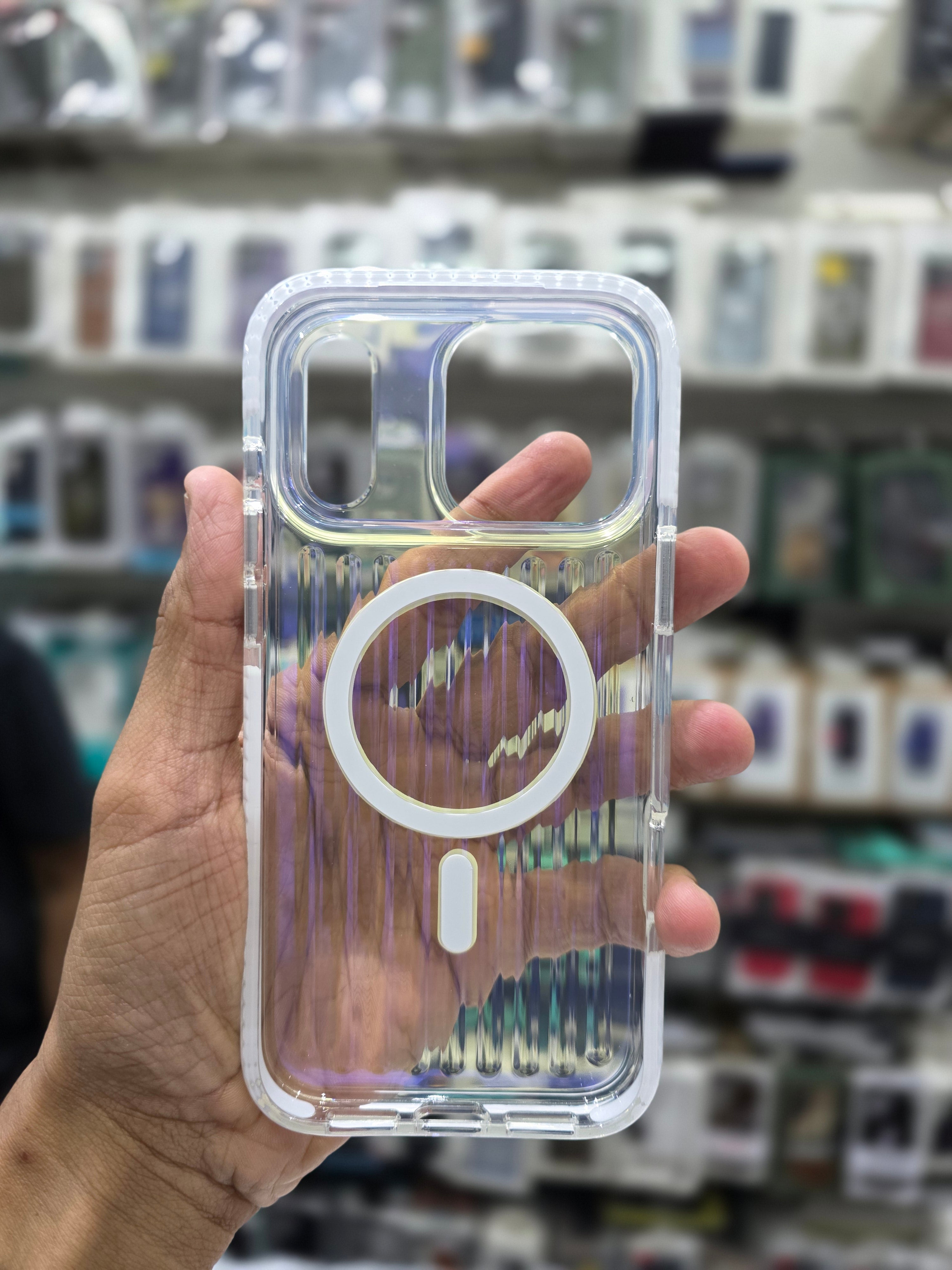 Rock Ribbed Glow Magnetic Case Cover - iPhone 17 Pro Back Cover
