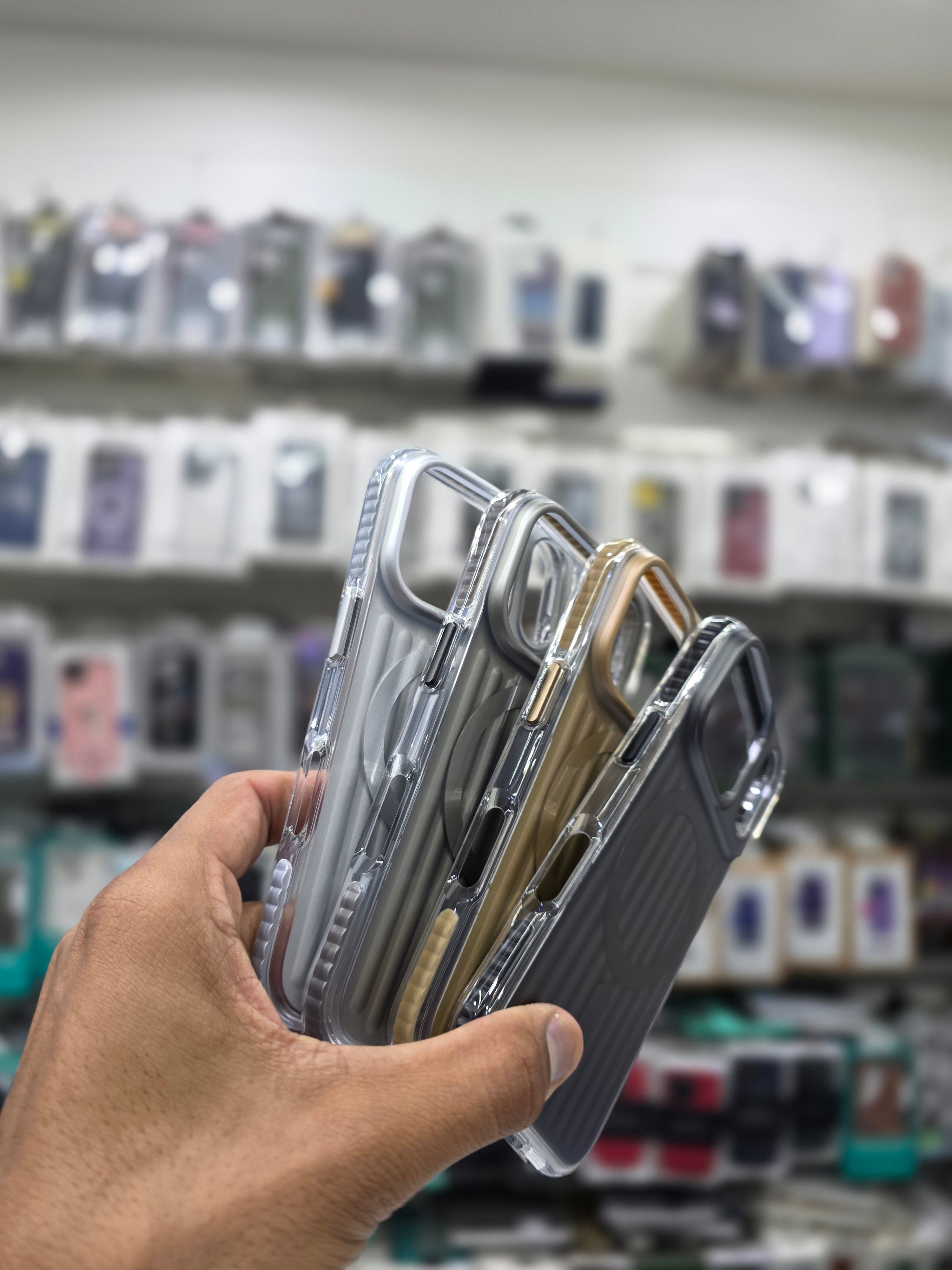 Rock Ribbed  Magnetic Case Cover - iPhone 17 Pro Max Back Cover