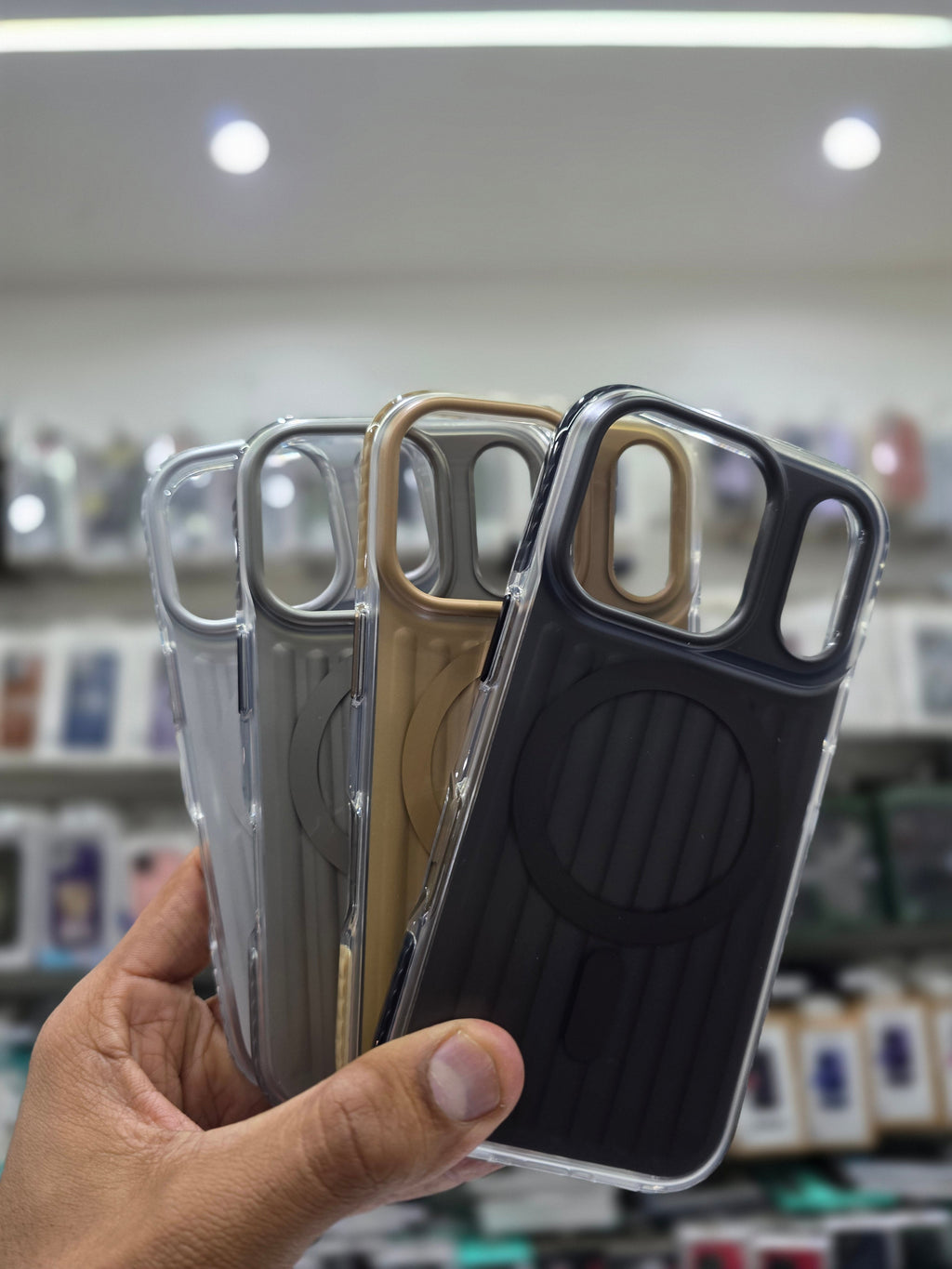 Rock Ribbed  Magnetic Case Cover - iPhone 17 Pro Max Back Cover