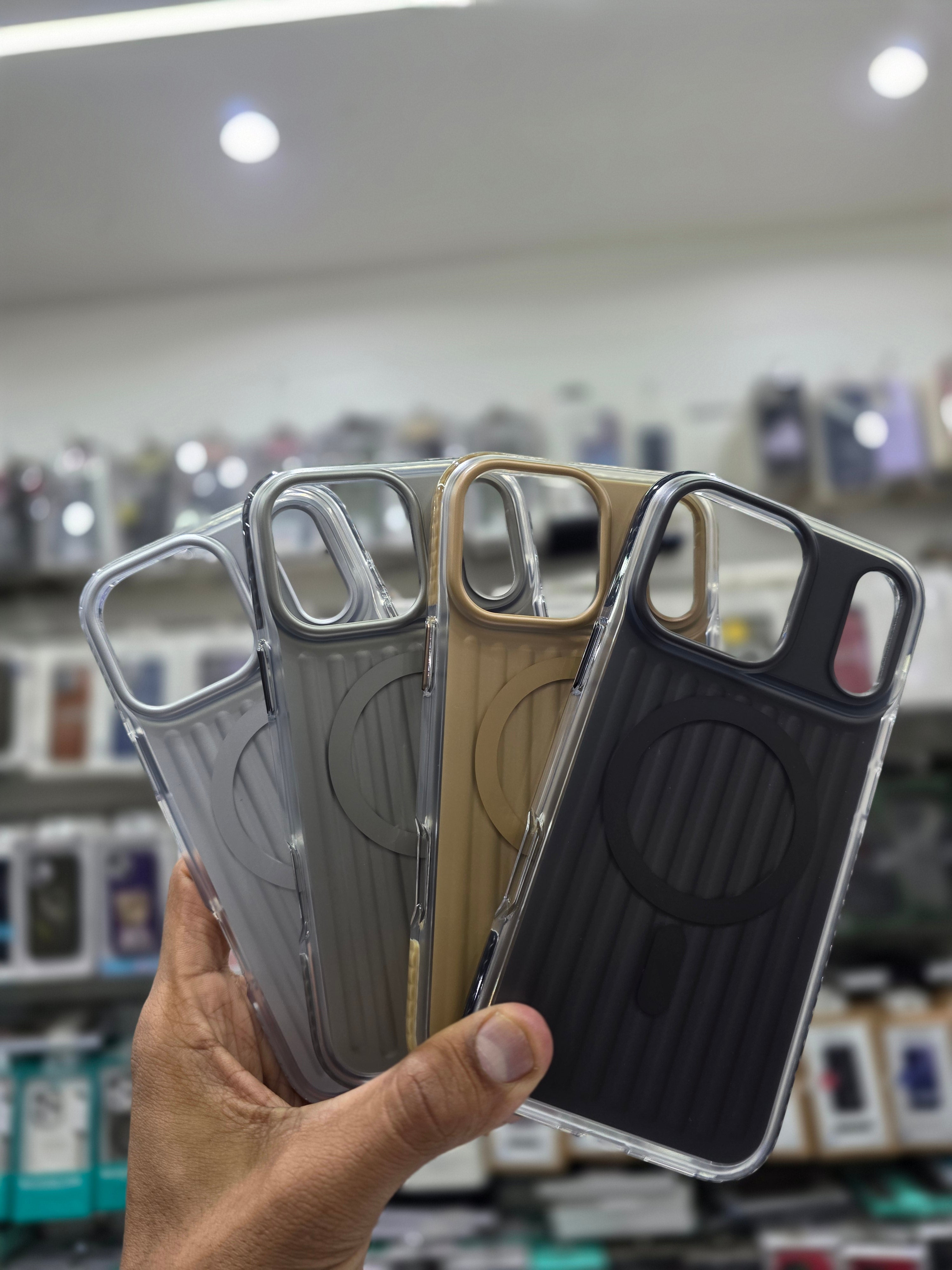 Rock Ribbed  Magnetic Case Cover - iPhone 17 Pro Back Cover