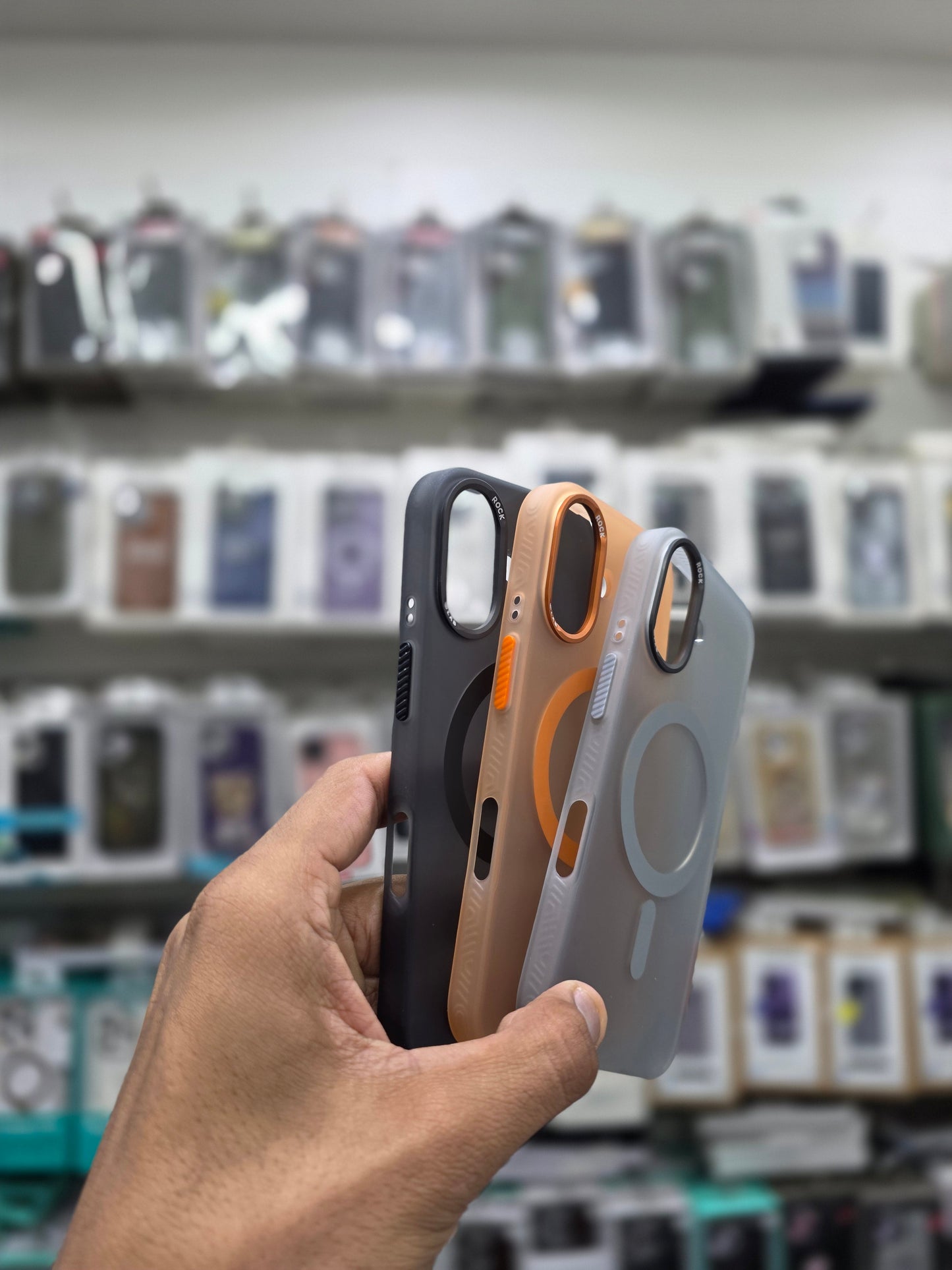 Rock Matte Series with Magnetic(Semi-Transparent ) Cover - iPhone 17