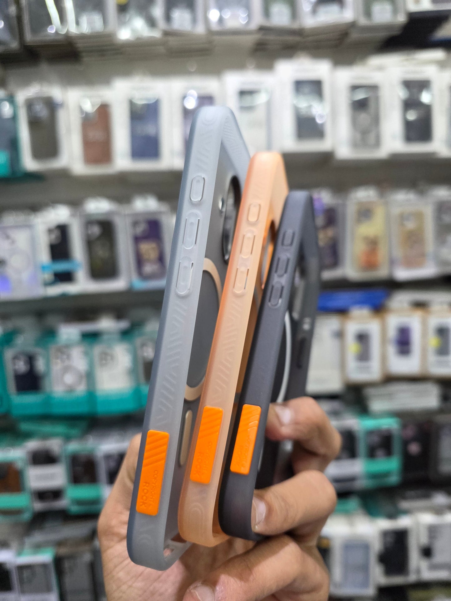 Rock Matte Series with Magnetic(Semi-Transparent ) Cover - iPhone 17