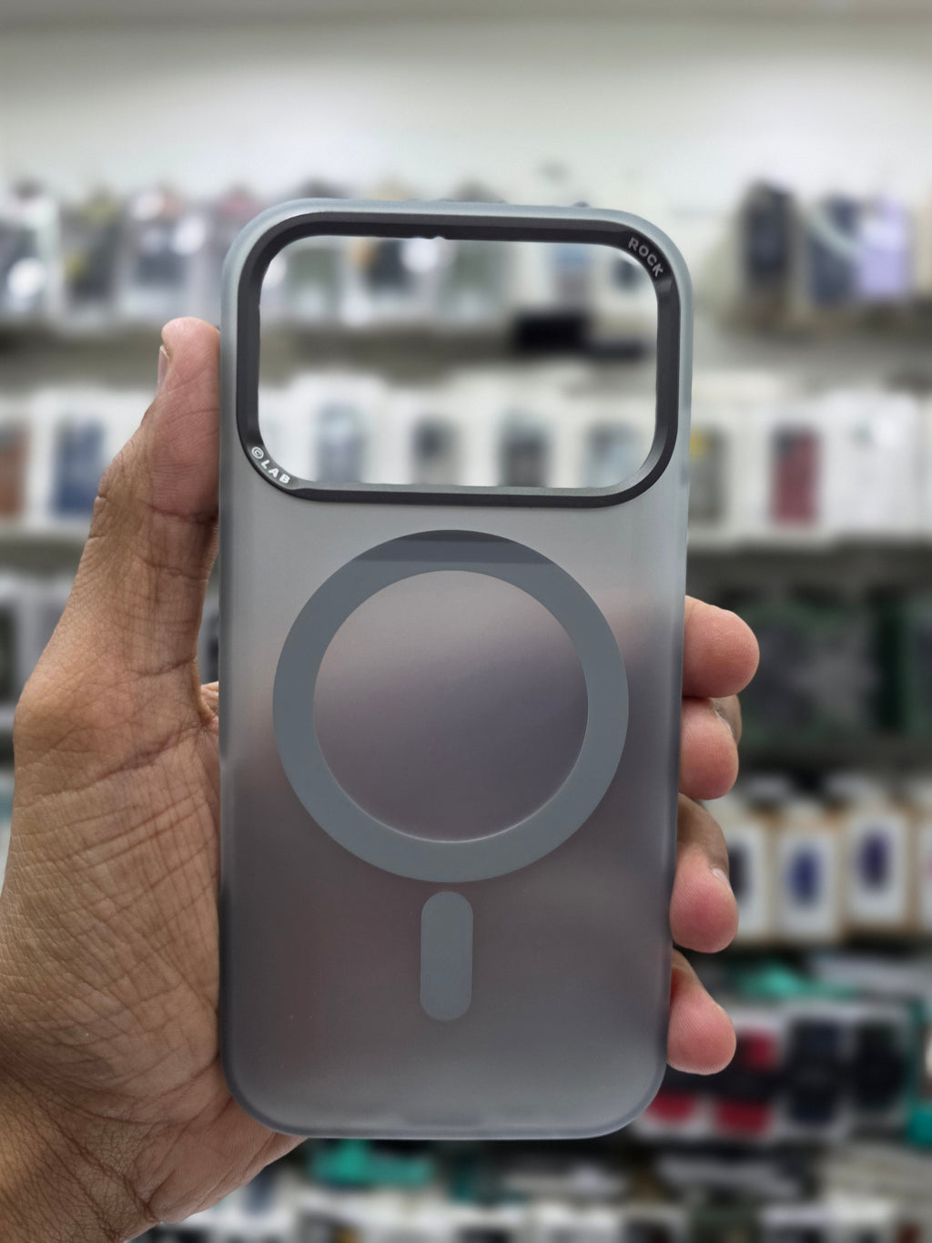 Rock Matte Series with Magnetic(Semi-Transparent ) Cover - iPhone 17 Pro Back Cover