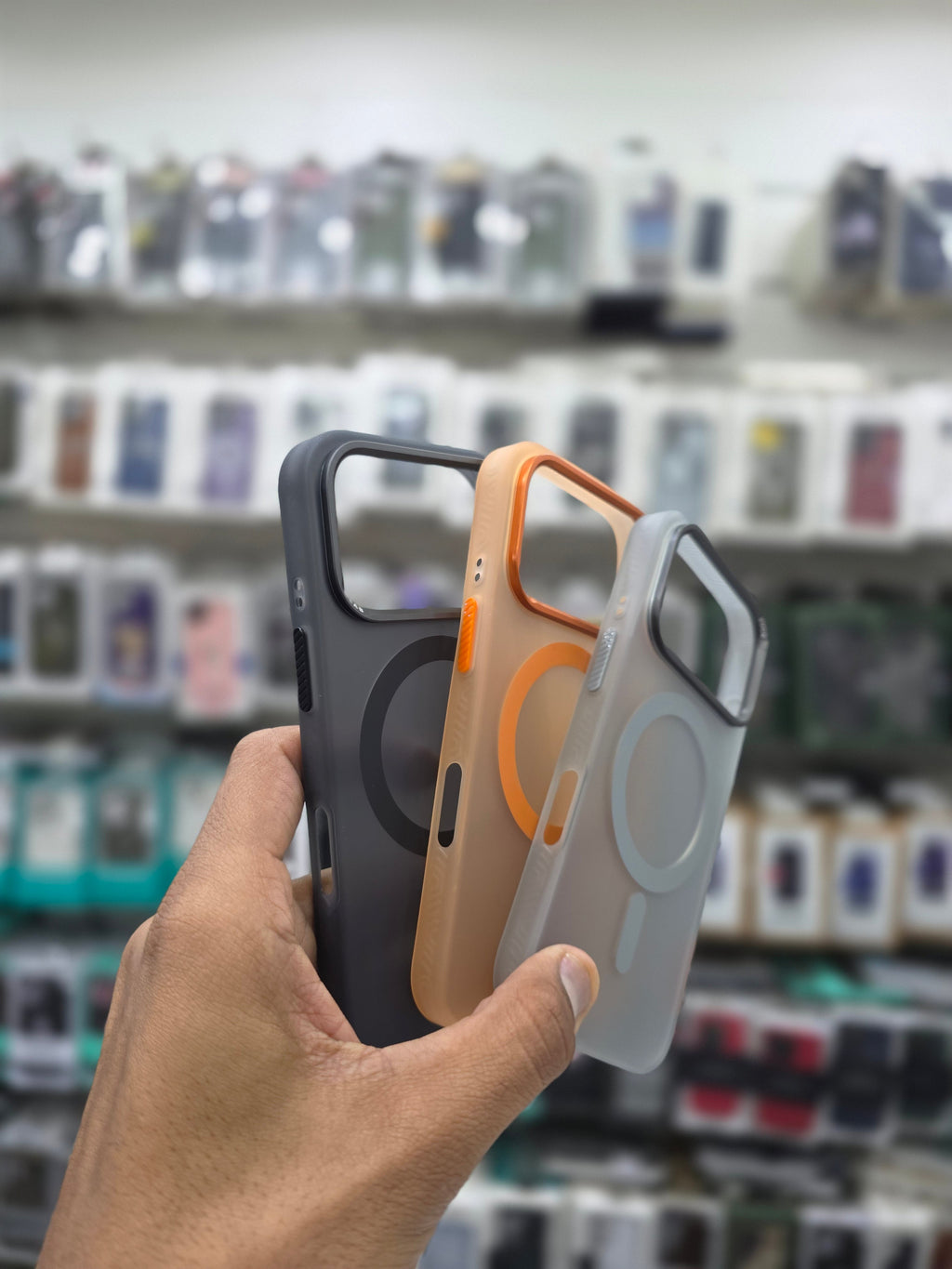 Rock Matte Series with Magnetic(Semi-Transparent ) Cover - iPhone 17 Pro Back Cover