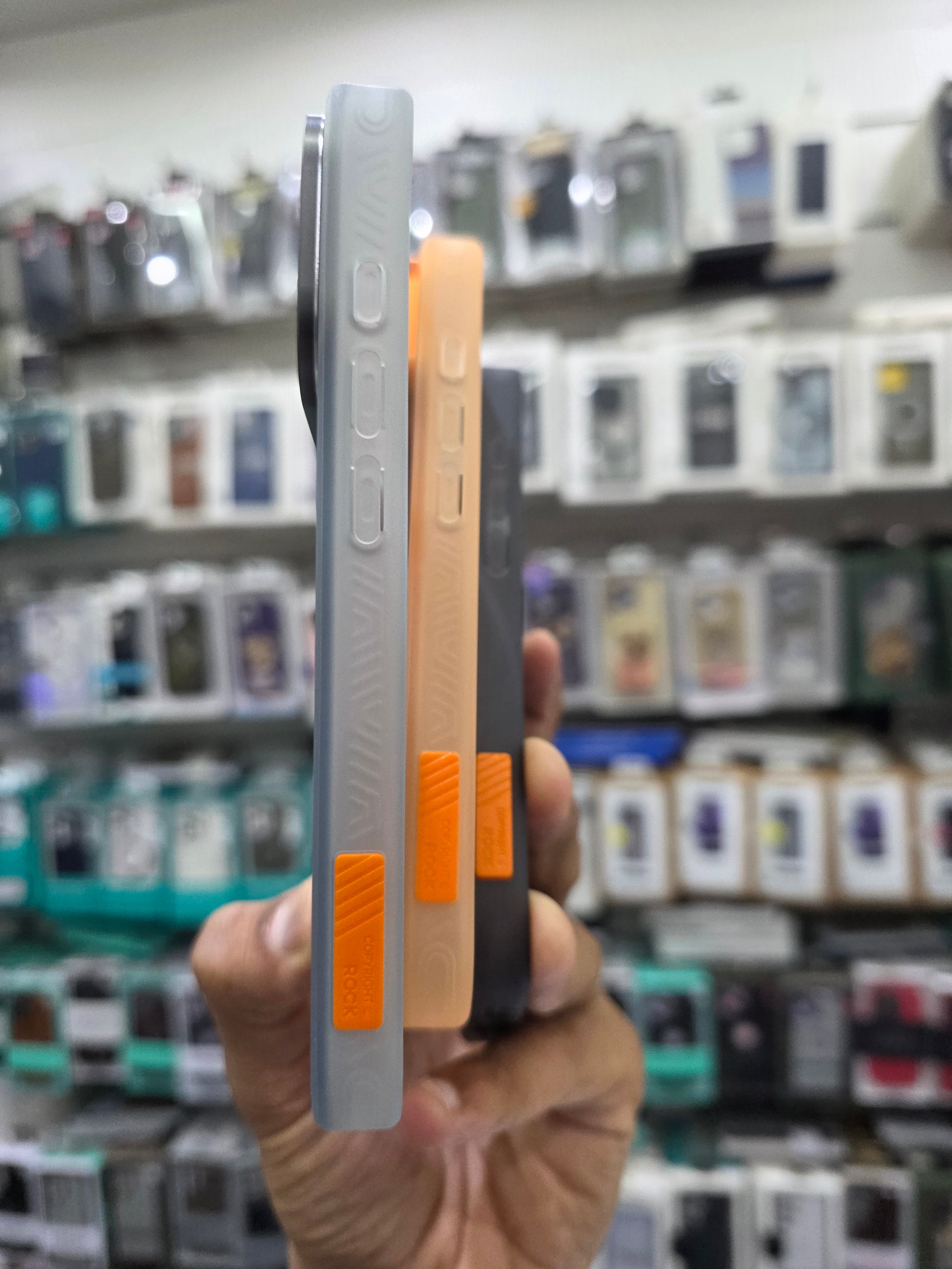 Rock Matte Series with Magnetic(Semi-Transparent ) Cover - iPhone 17 Pro Back Cover