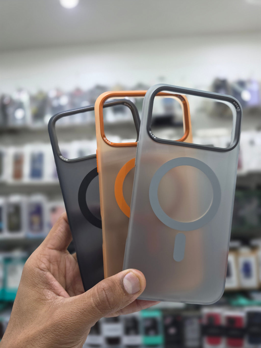 Rock Matte Series with Magnetic(Semi-Transparent ) Cover - iPhone 17 Pro Back Cover