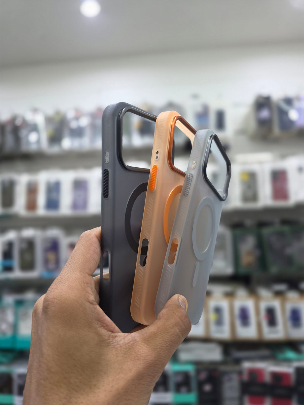 Rock Matte Series with Magnetic(Semi-Transparent ) Cover - iPhone 17 Pro Back Cover