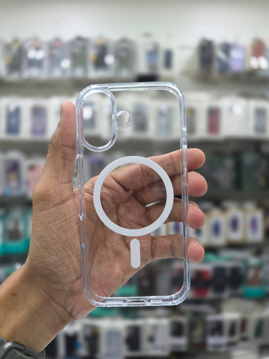 Rock Crystal Shield Transparent Magnetic Protection Case - iPhone 17