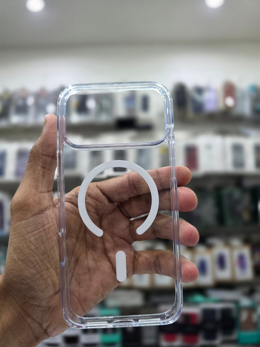 Rock Crystal Shield Transparent Magnetic Protection Case - iPhone 17 Pro Max