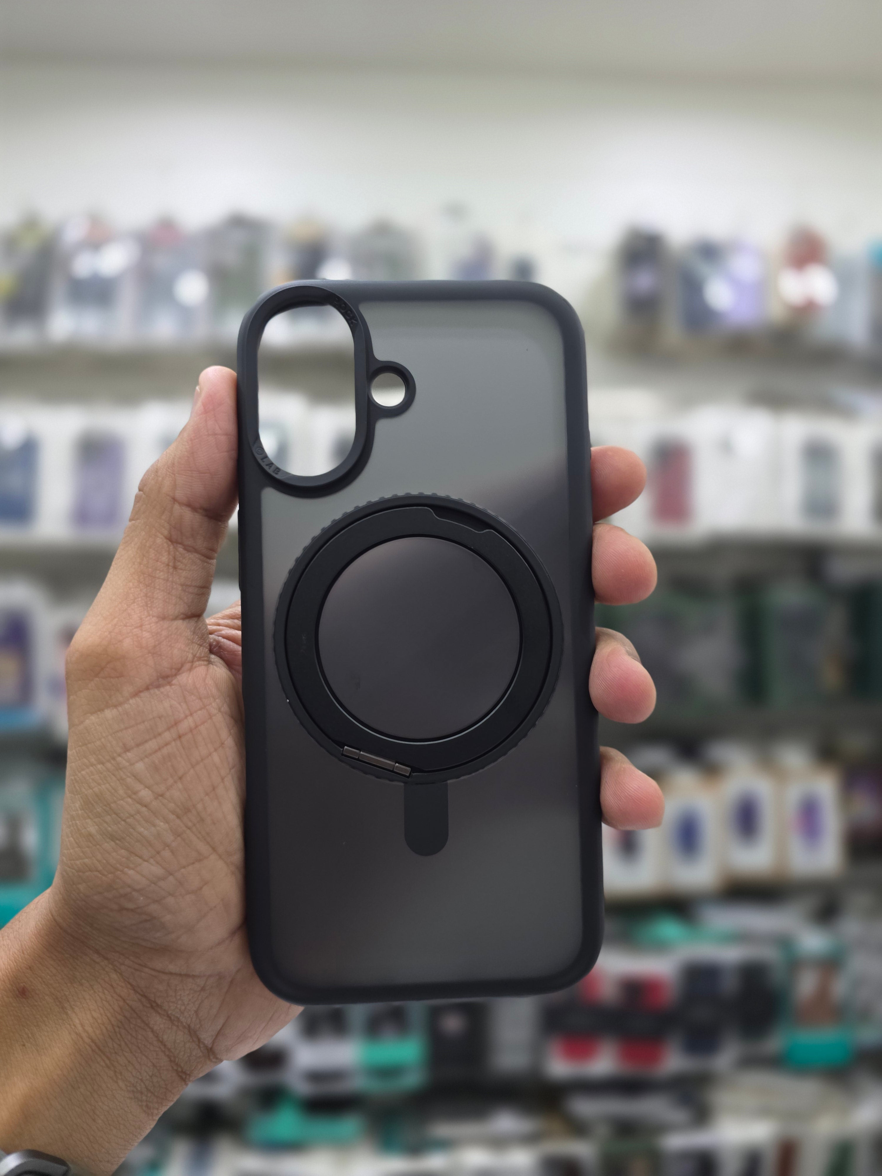 Rock Guard Touch Mate Magnetic Case With 360 Stand - iPhone 17 Back Cover