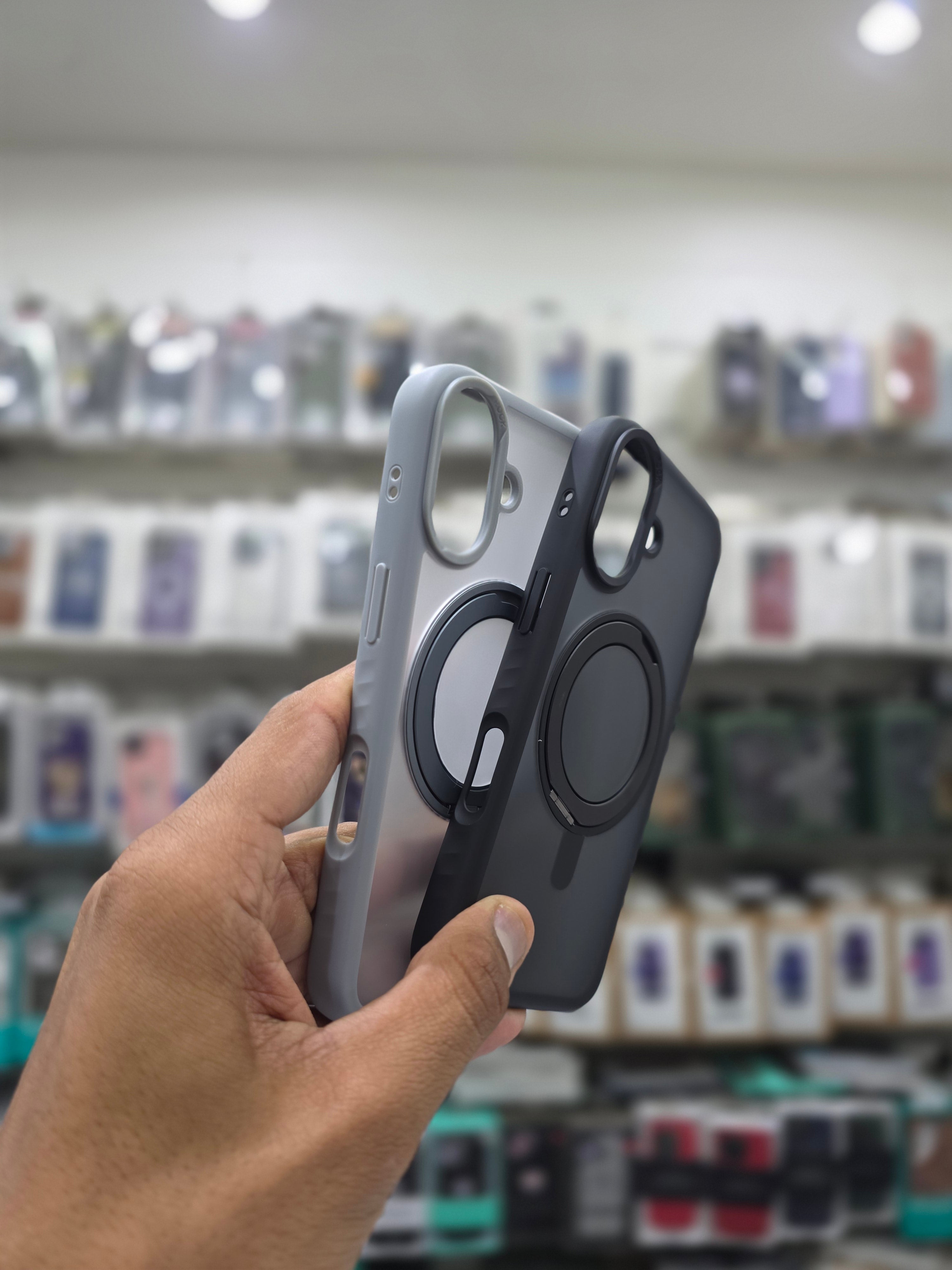 Rock Guard Touch Mate Magnetic Case With 360 Stand - iPhone 17 Back Cover