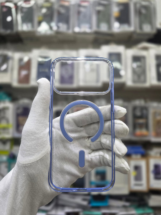 Helix Clear Protective MagSafe Case with Stylish Multi-Color Buttons - iPhone 17 Pro Max