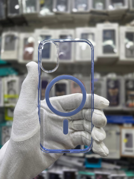 Helix Clear Protective MagSafe Case with Stylish Multi-Color Buttons - iPhone 17