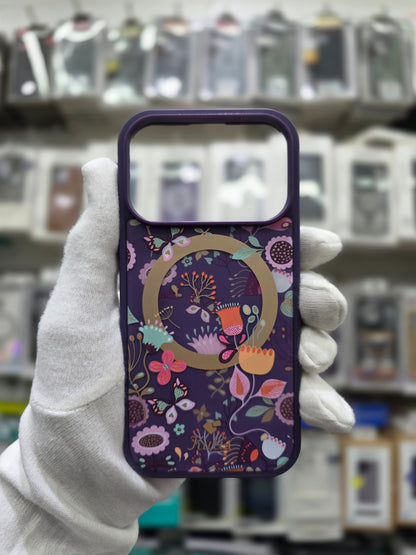 Kutis Floral Printed Shockproof MagSafe Case - iPhone 17 Pro Max