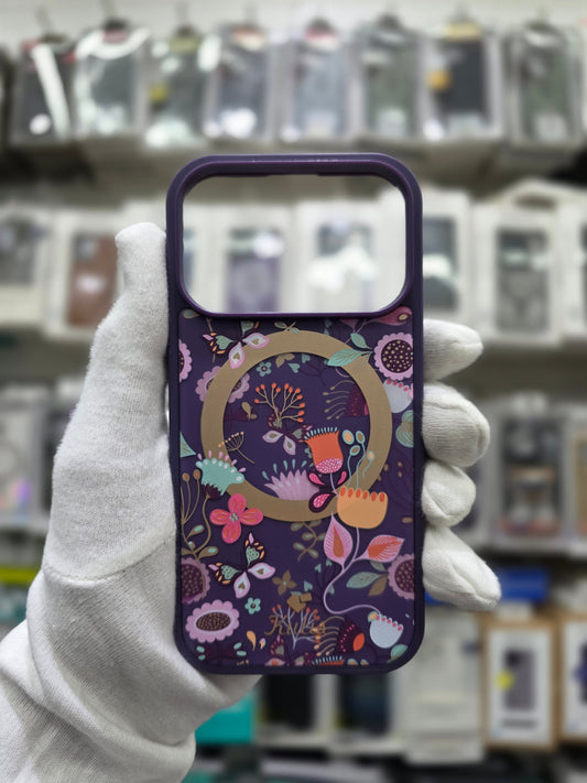 Kutis Floral Printed Shockproof MagSafe Case - iPhone 17 Pro