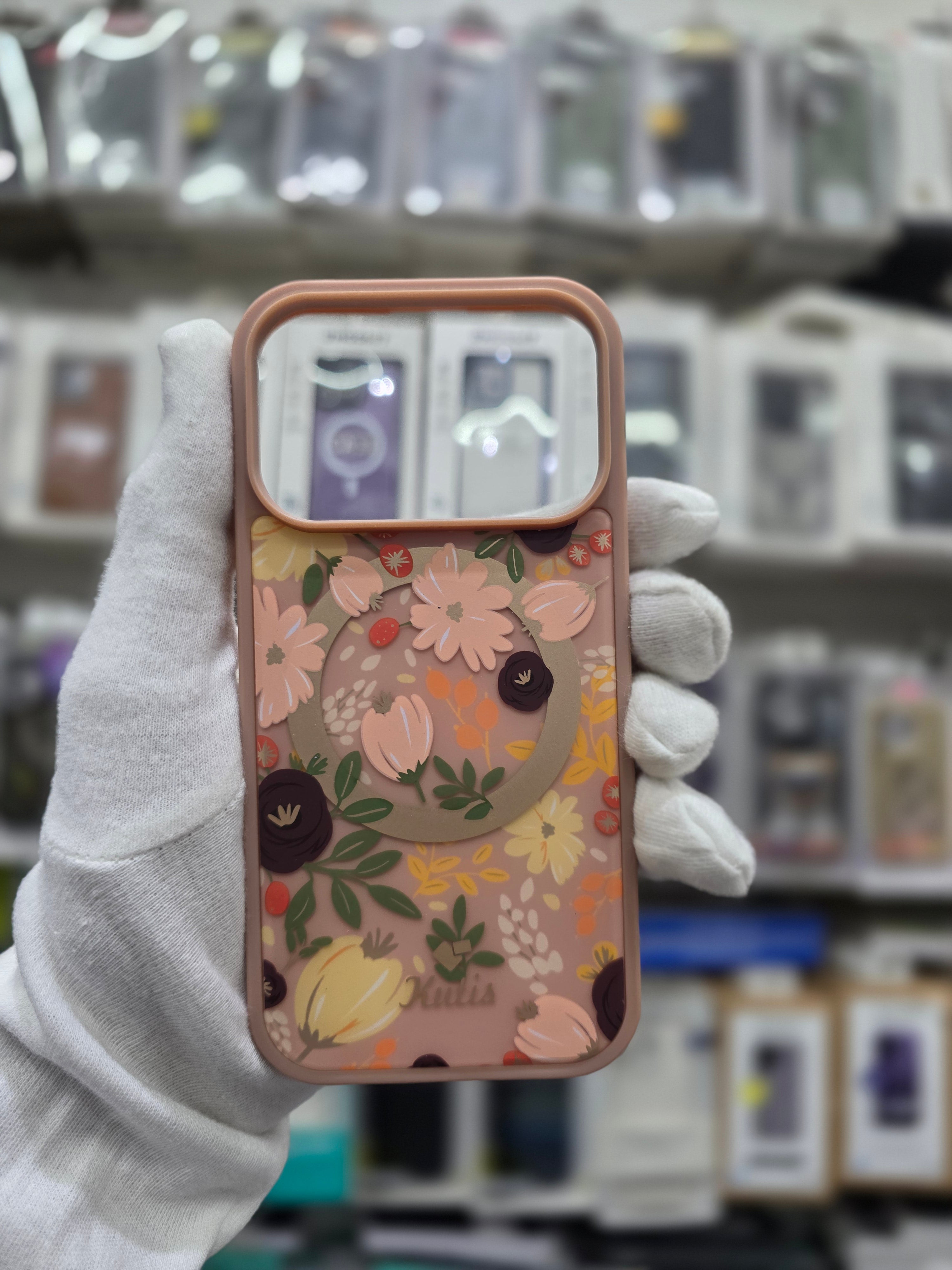 Kutis Floral Printed Shockproof MagSafe Case - iPhone 17 Pro Back Cover