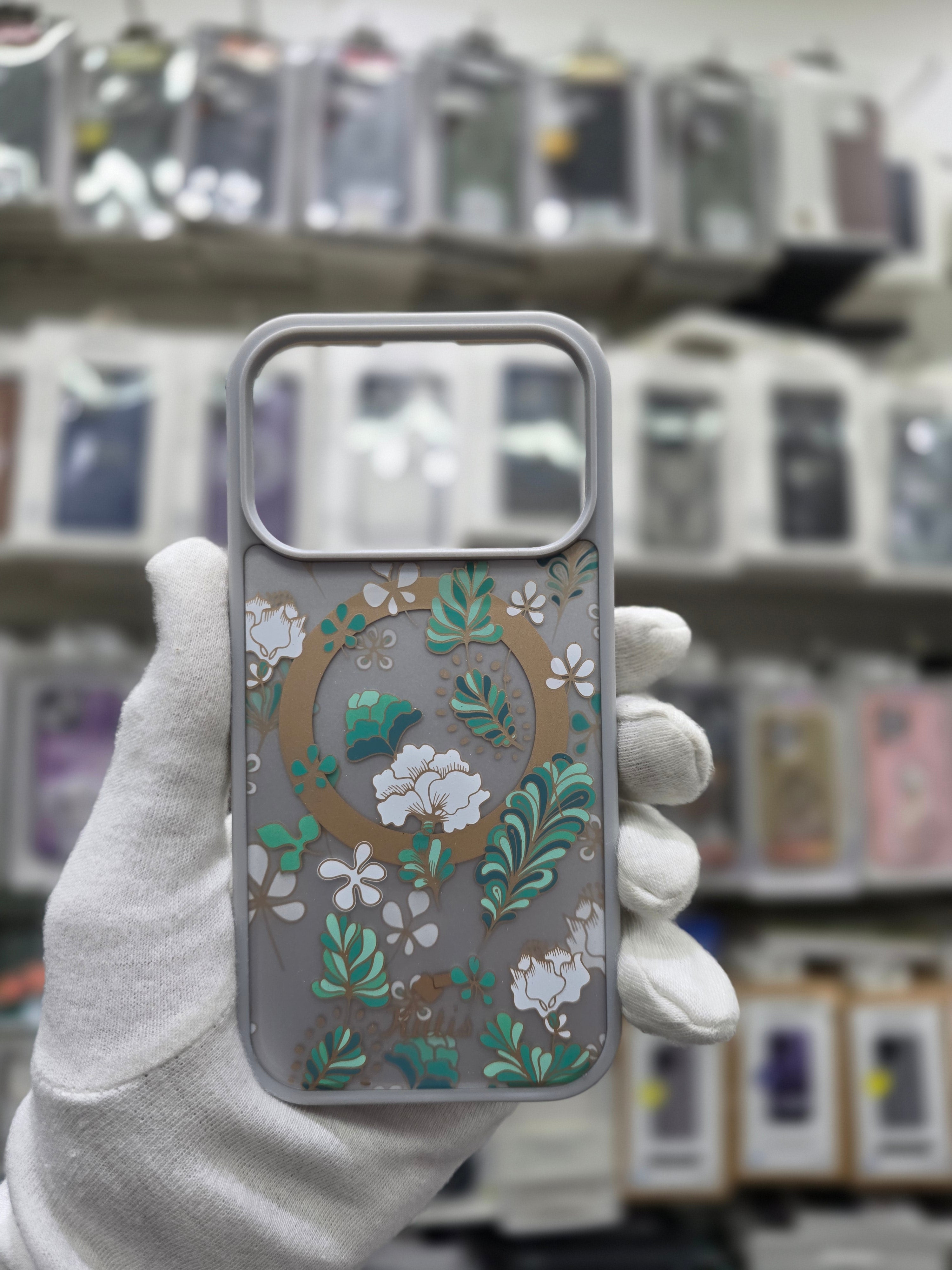 Kutis Floral Printed Shockproof MagSafe Case - iPhone 17 Pro Max Back Cover