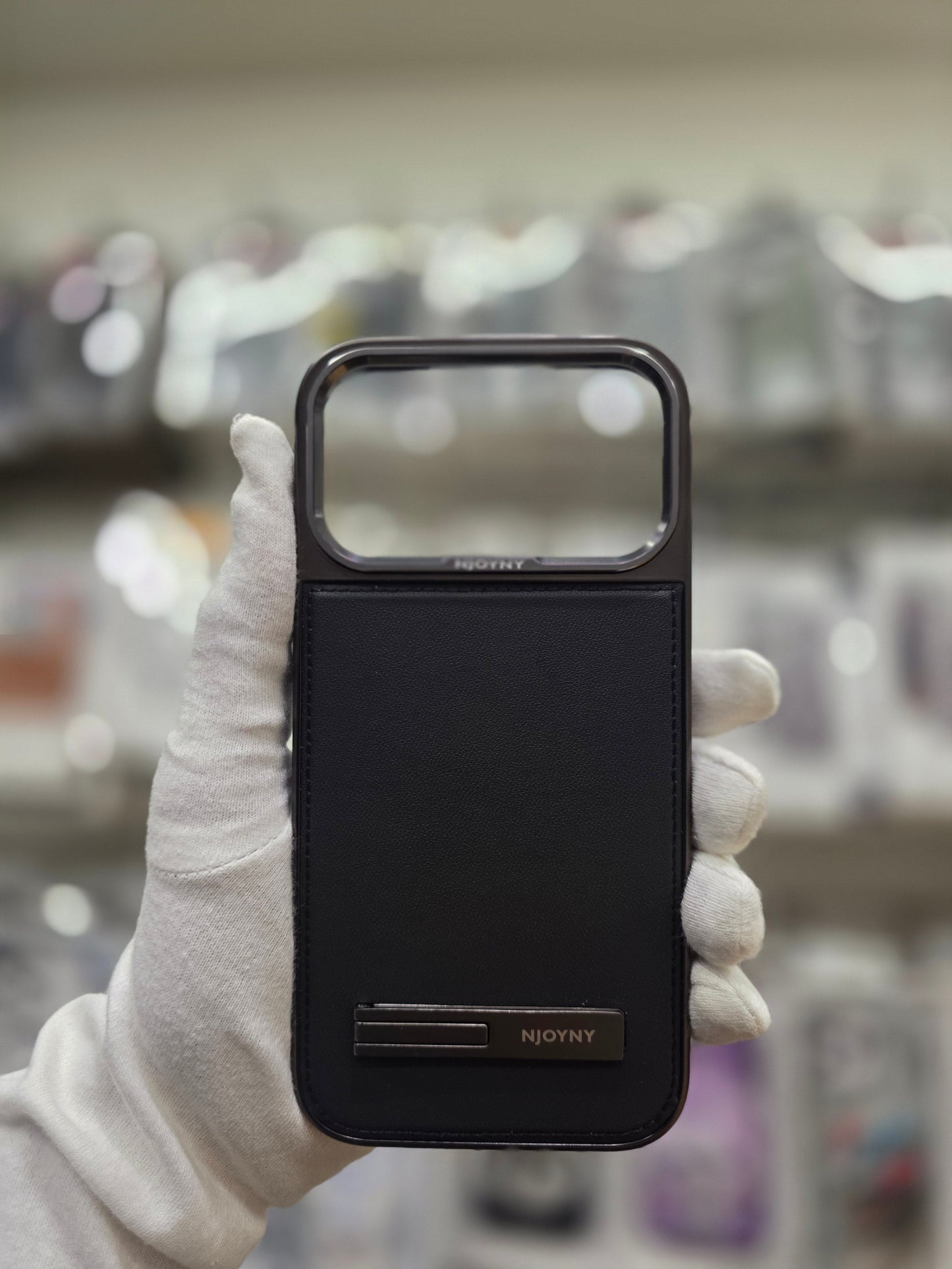 NY Classis Leather Case with Stand - iPhone 17 Pro Max