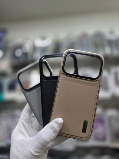 Wlons Classic Leather Magsafe With Bracket & AI Sensor - iPhone 17 Pro Max