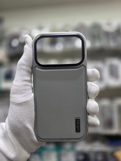 Wlons Classic Leather Magsafe With Bracket & AI Sensor - iPhone 17 Pro Max