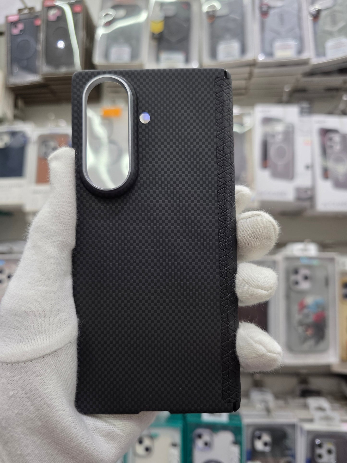 D Moloch Carbon Magnetic Case with Hinge & Front Frame - Samsung Z Fold 7